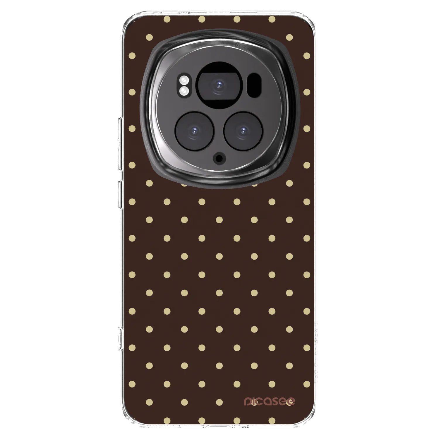 Picasee silikonski prozorni ovitek za Honor Magic6 Pro - Vanilla Dots & Chocolate
