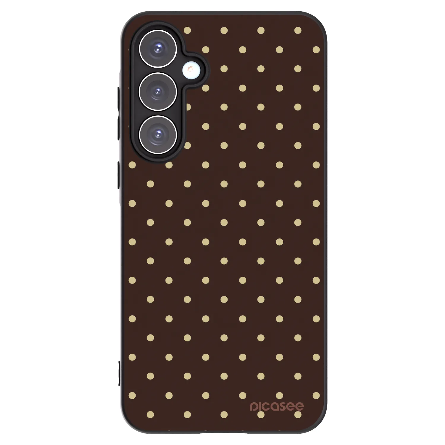 Picasee silikonski črni ovitek za Samsung Galaxy A55 5G A556B - Vanilla Dots & Chocolate