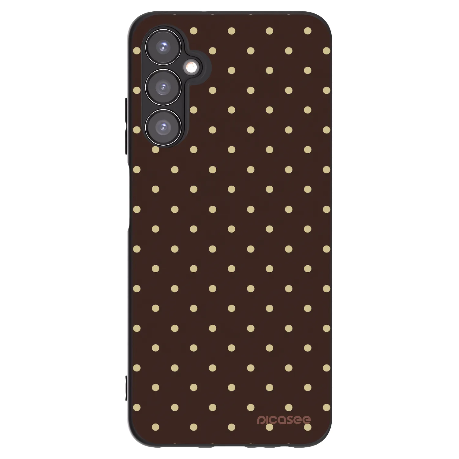 Picasee silikonski črni ovitek za Samsung Galaxy A05s A057G - Vanilla Dots & Chocolate