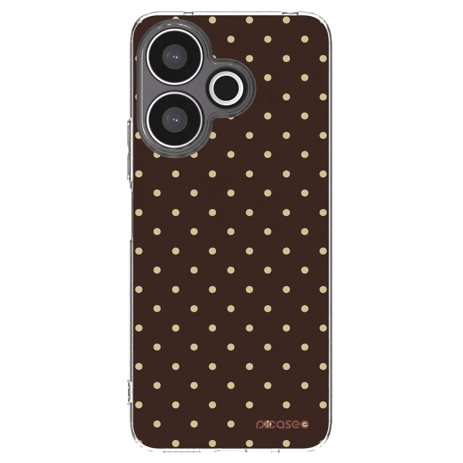 Picasee silikonski prozorni ovitek za Xiaomi Redmi 13 4G - Vanilla Dots & Chocolate