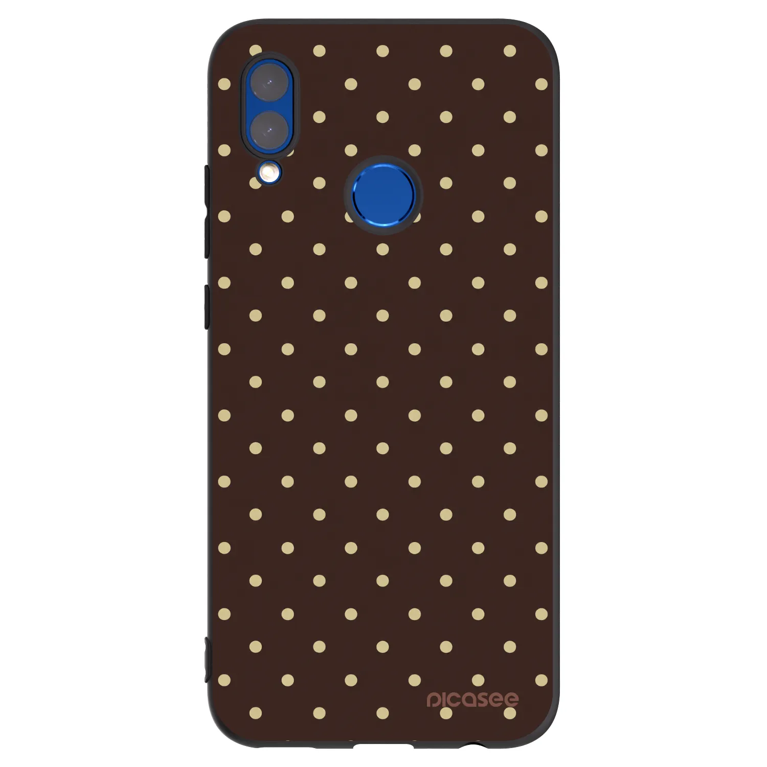 Picasee silikonski črni ovitek za Honor 10 Lite - Vanilla Dots & Chocolate