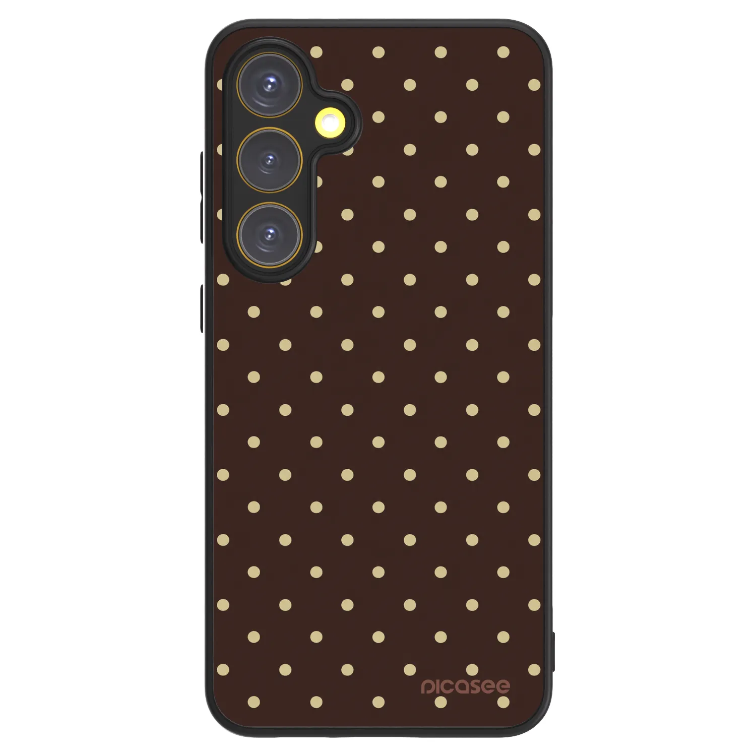 Picasee ULTIMATE CASE PowerShare za Samsung Galaxy S24 FE S721B - Vanilla Dots & Chocolate