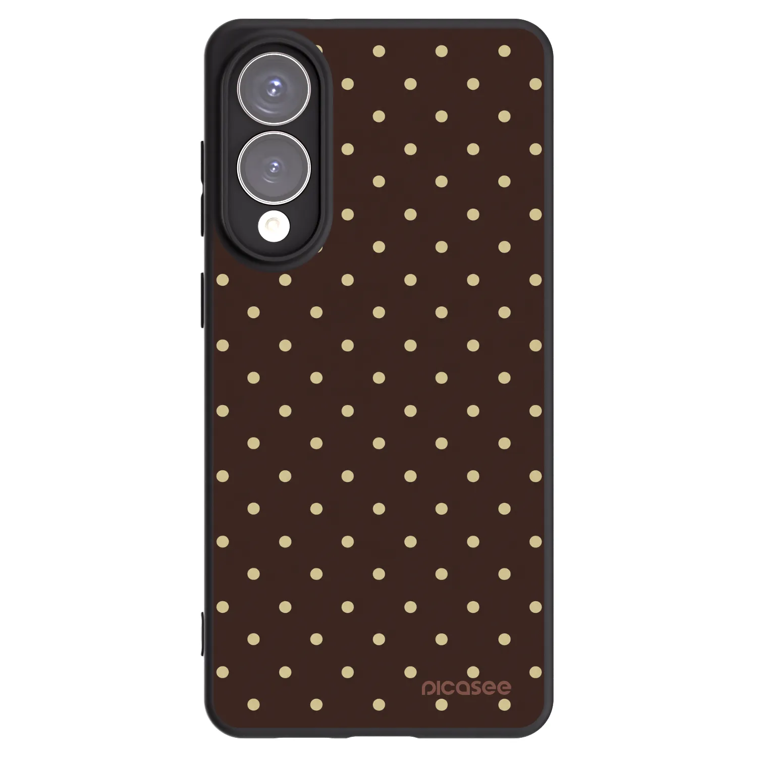 Picasee silikonski črni ovitek za Samsung Galaxy S25 Edge 5G - Vanilla Dots & Chocolate
