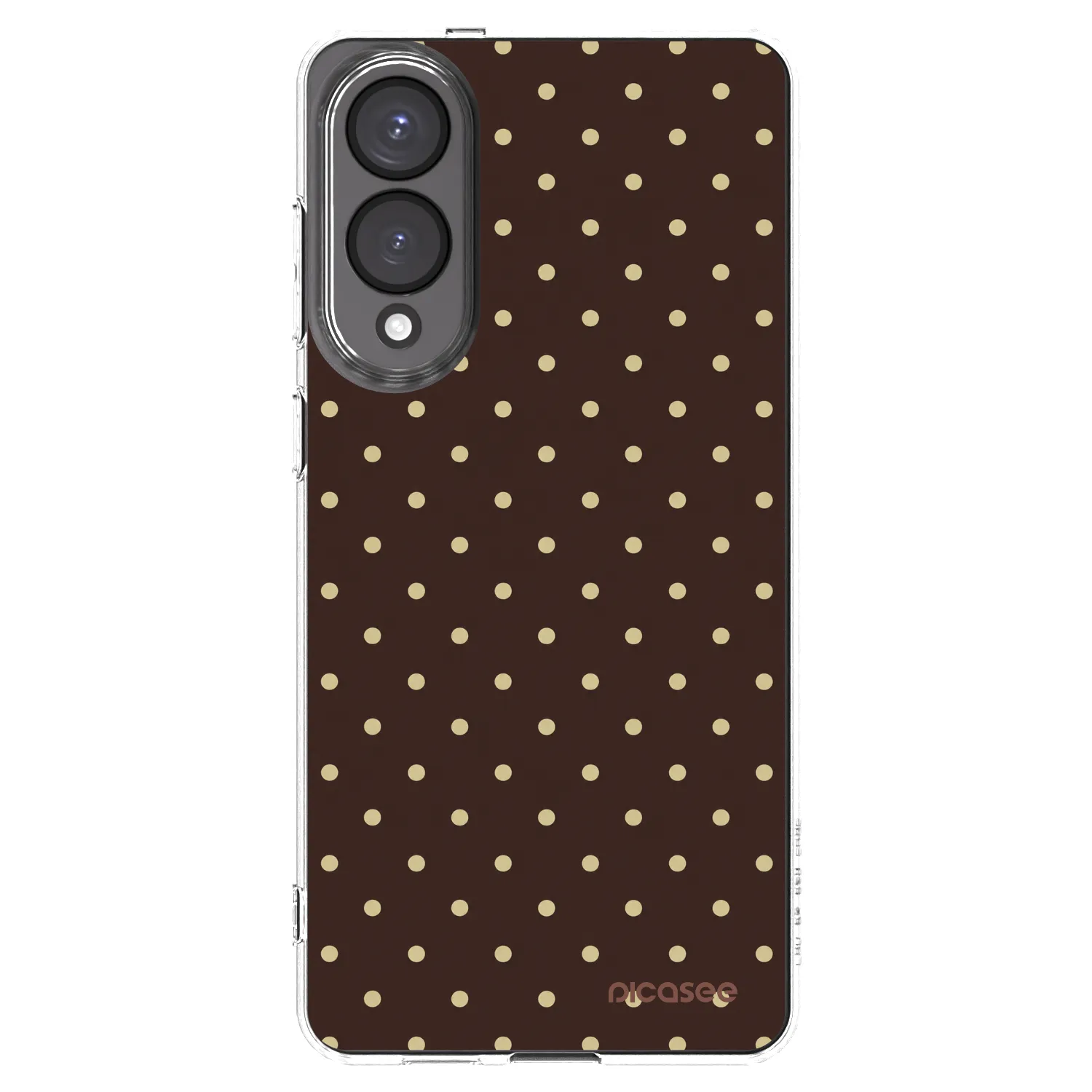 Picasee silikonski prozorni ovitek za Samsung Galaxy S25 Edge 5G - Vanilla Dots & Chocolate