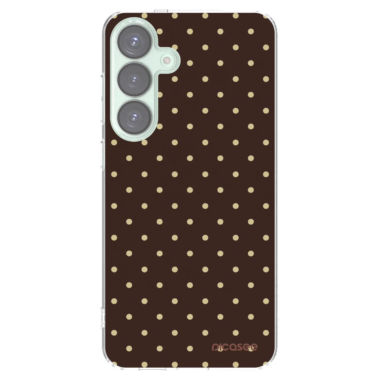 Picasee silikonski prozorni ovitek za Samsung Galaxy S25+ 5G - Vanilla Dots & Chocolate