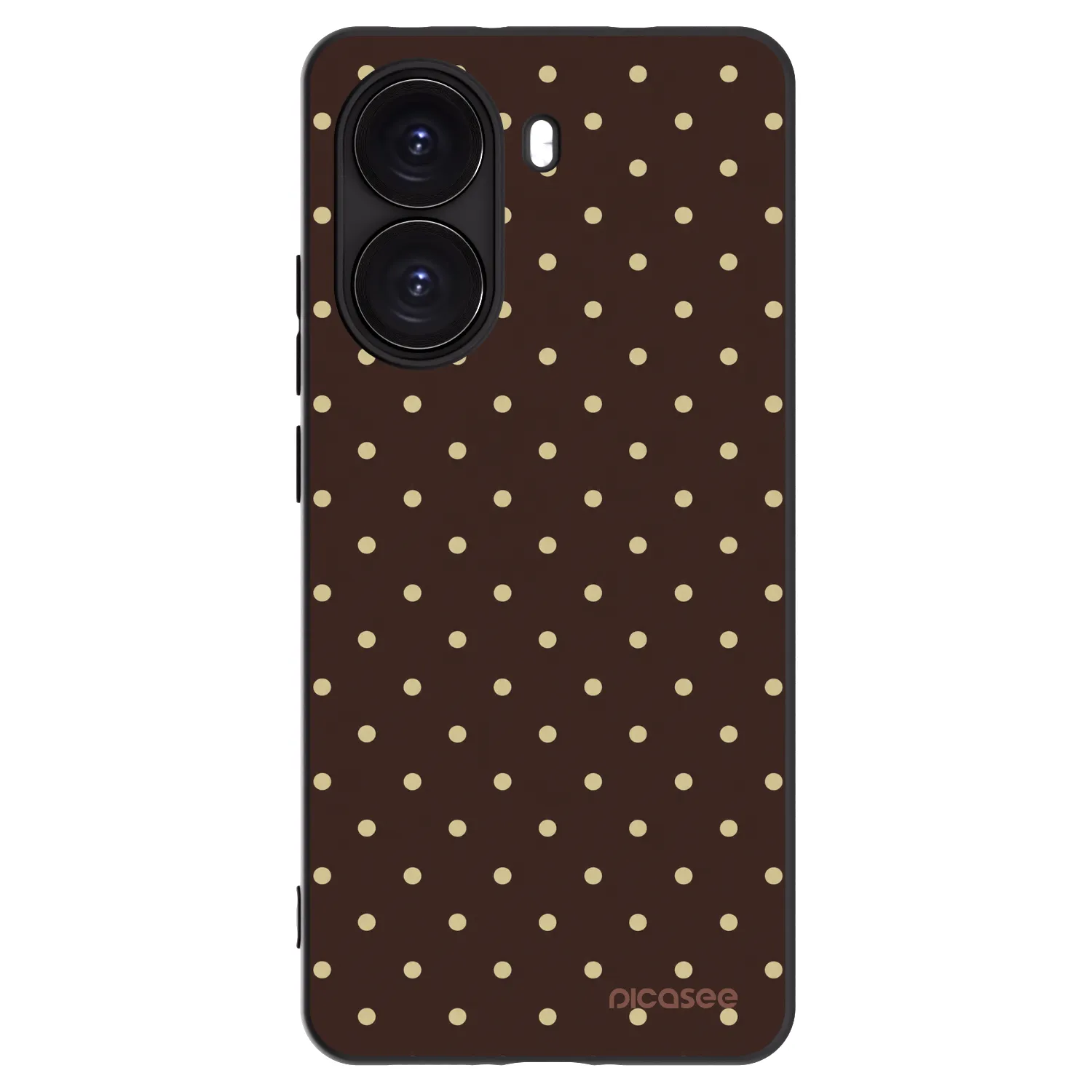 Picasee silikonski črni ovitek za Xiaomi Poco X7 Pro 5G - Vanilla Dots & Chocolate