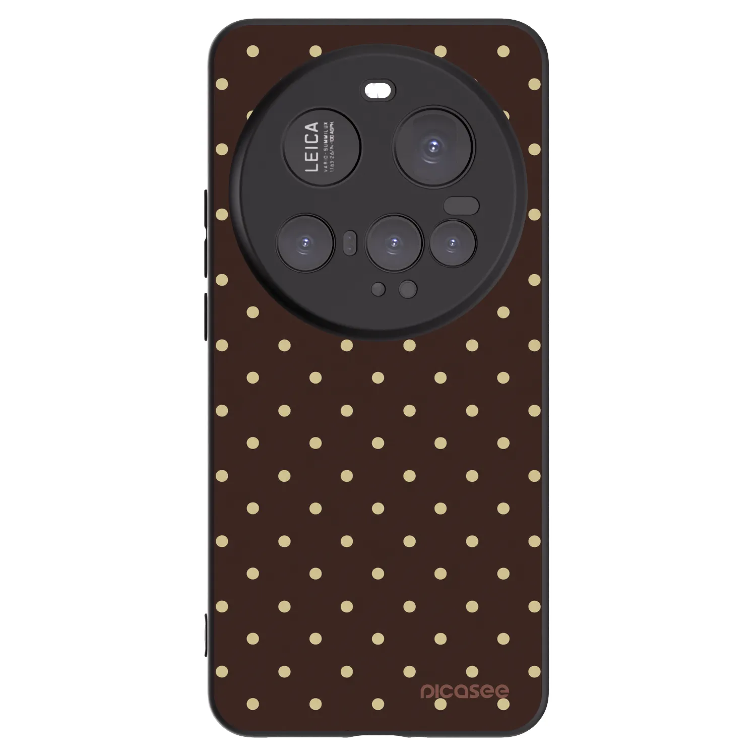 Picasee silikonski črni ovitek za Xiaomi 15 Ultra - Vanilla Dots & Chocolate