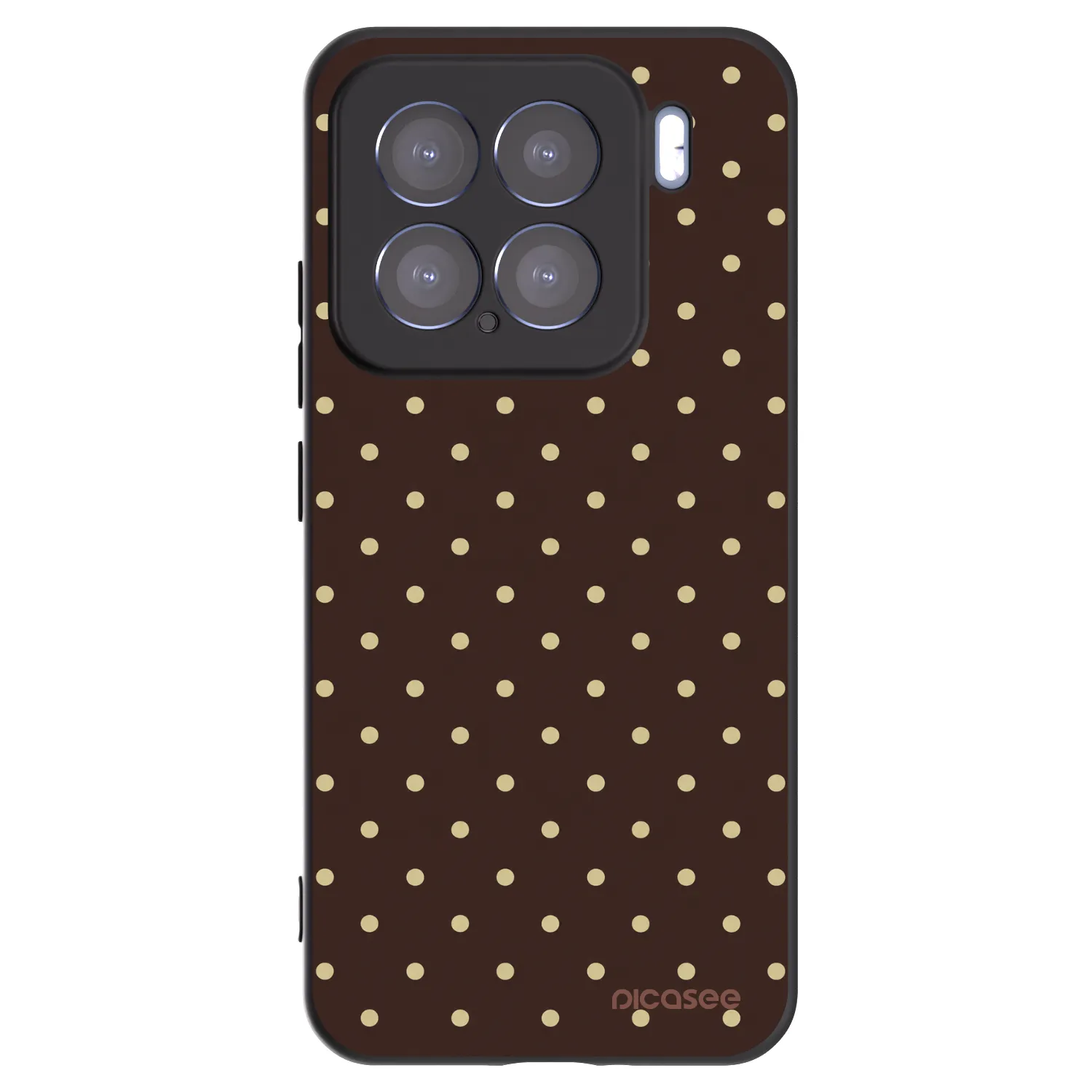 Picasee silikonski črni ovitek za Xiaomi 15 - Vanilla Dots & Chocolate