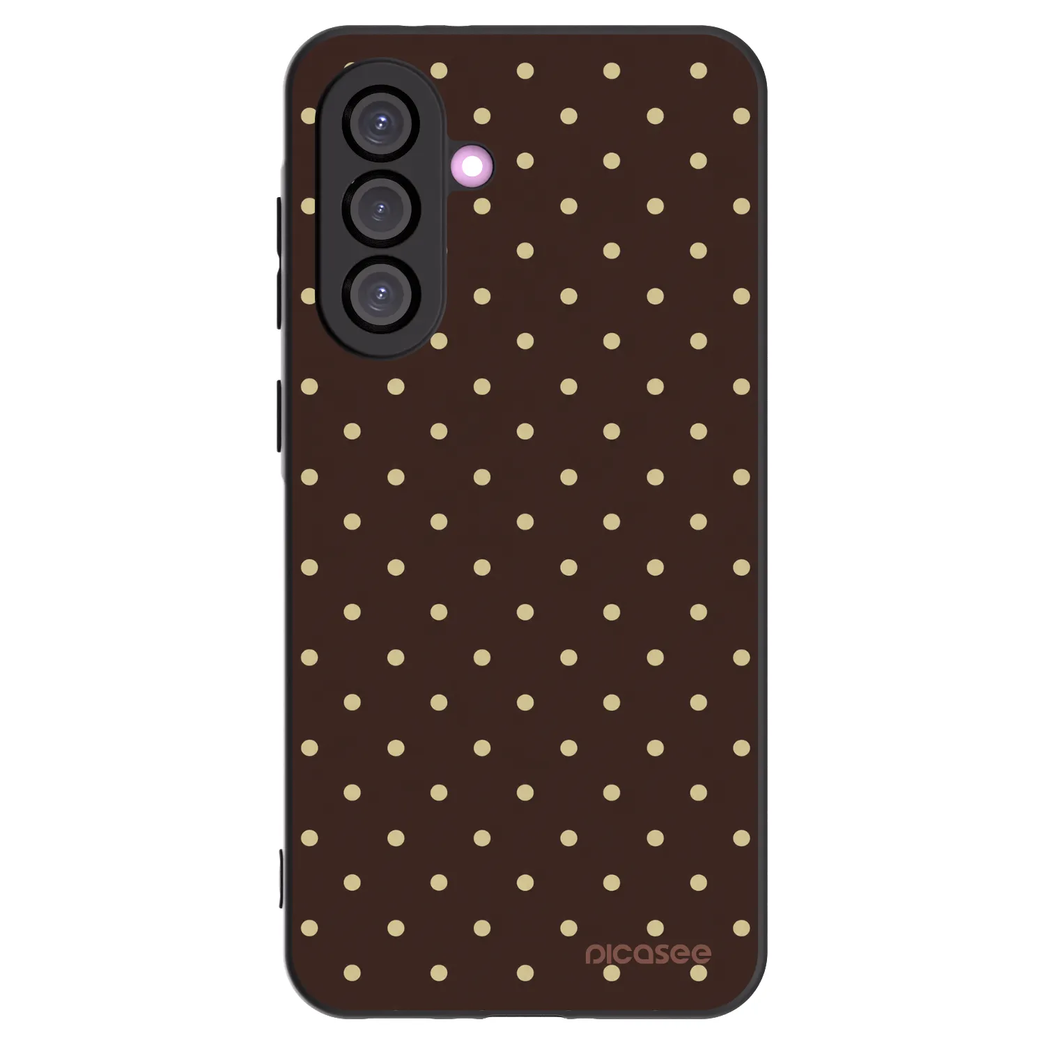 Picasee silikonski črni ovitek za Samsung Galaxy A56 5G A566B - Vanilla Dots & Chocolate