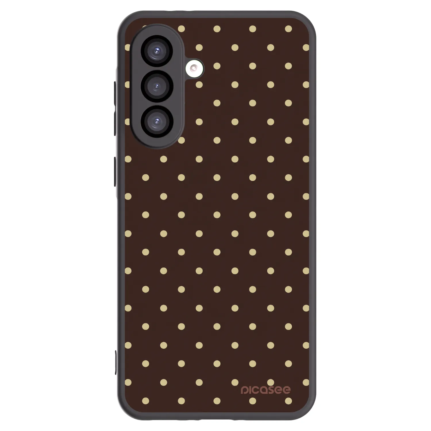 Picasee silikonski črni ovitek za Samsung Galaxy A26 5G A266B - Vanilla Dots & Chocolate