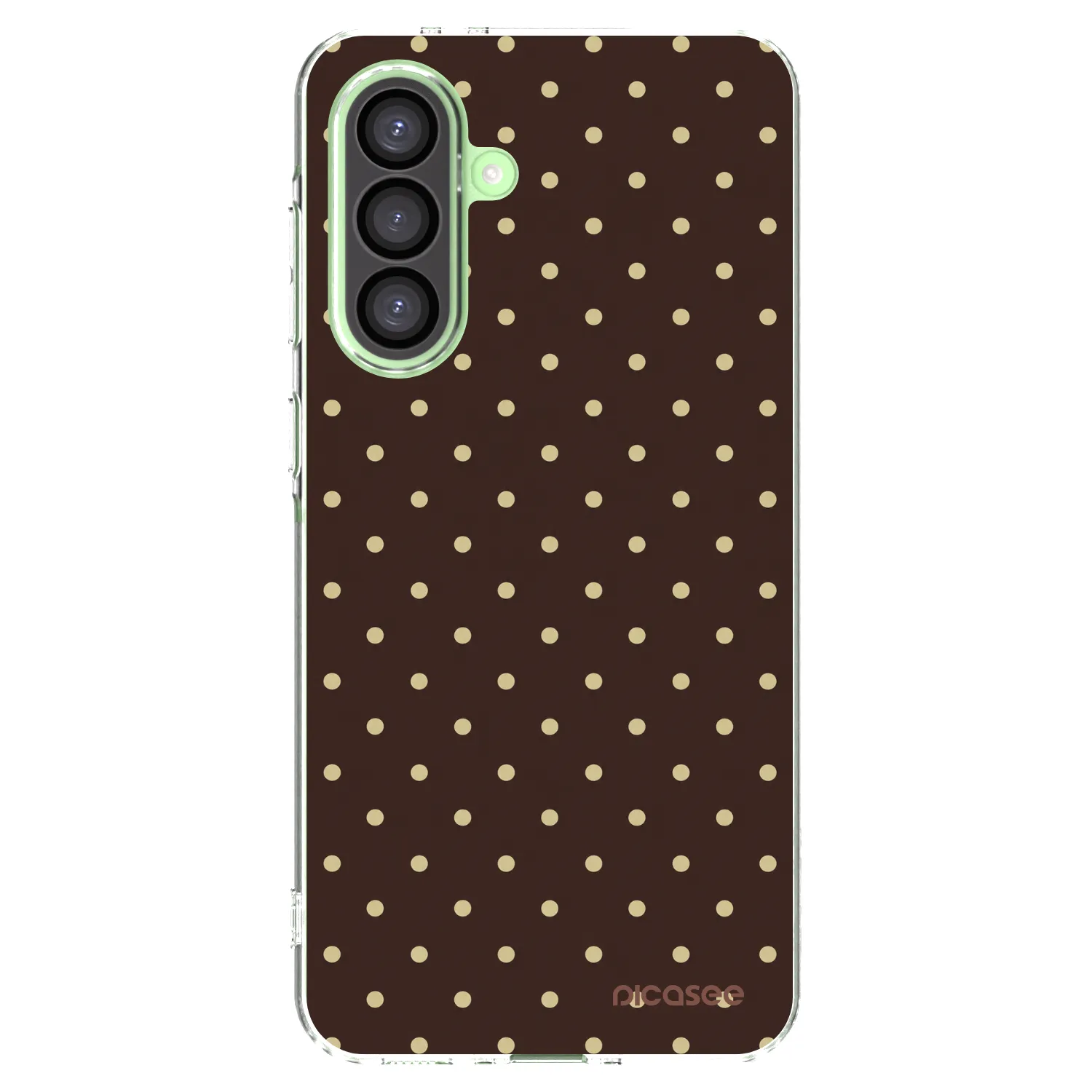 Picasee silikonski prozorni ovitek za Samsung Galaxy A26 5G A266B - Vanilla Dots & Chocolate