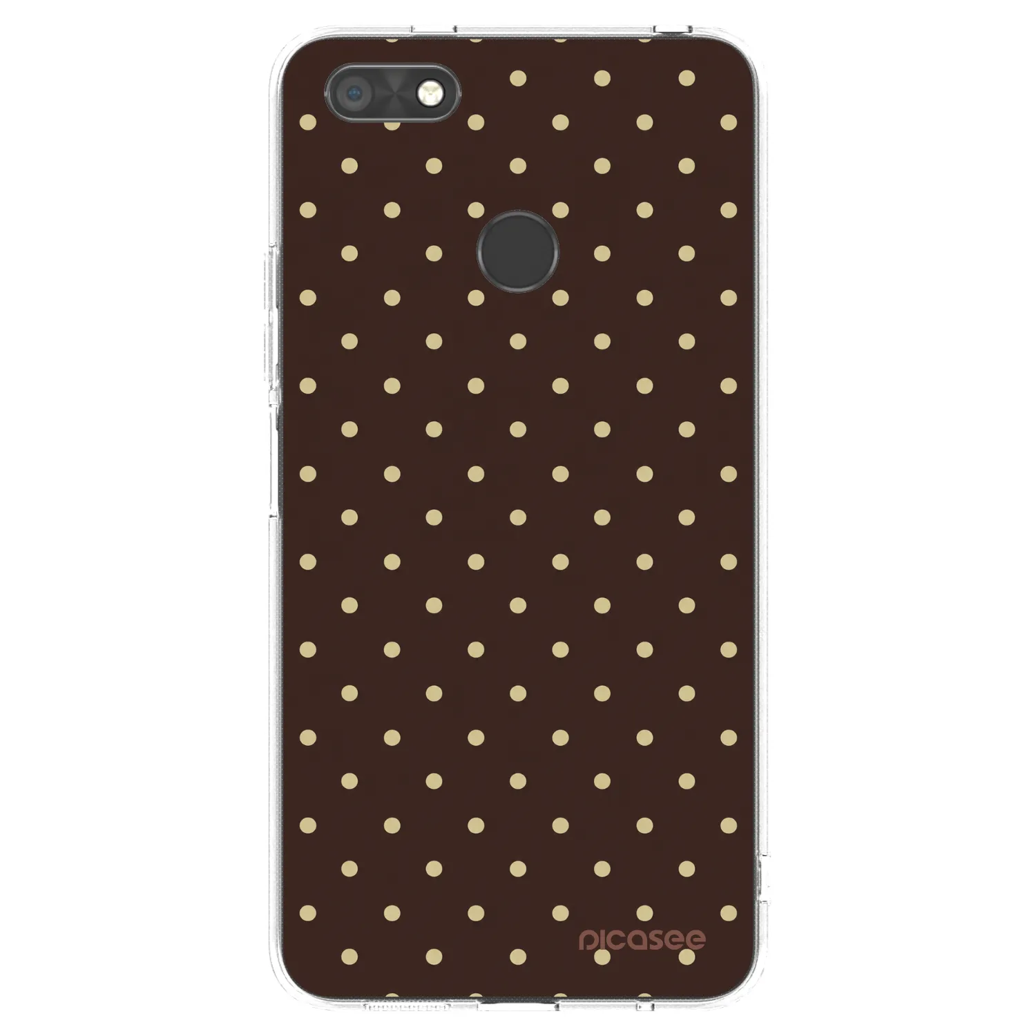Picasee silikonski prozorni ovitek za Huawei P9 Lite Mini - Vanilla Dots & Chocolate