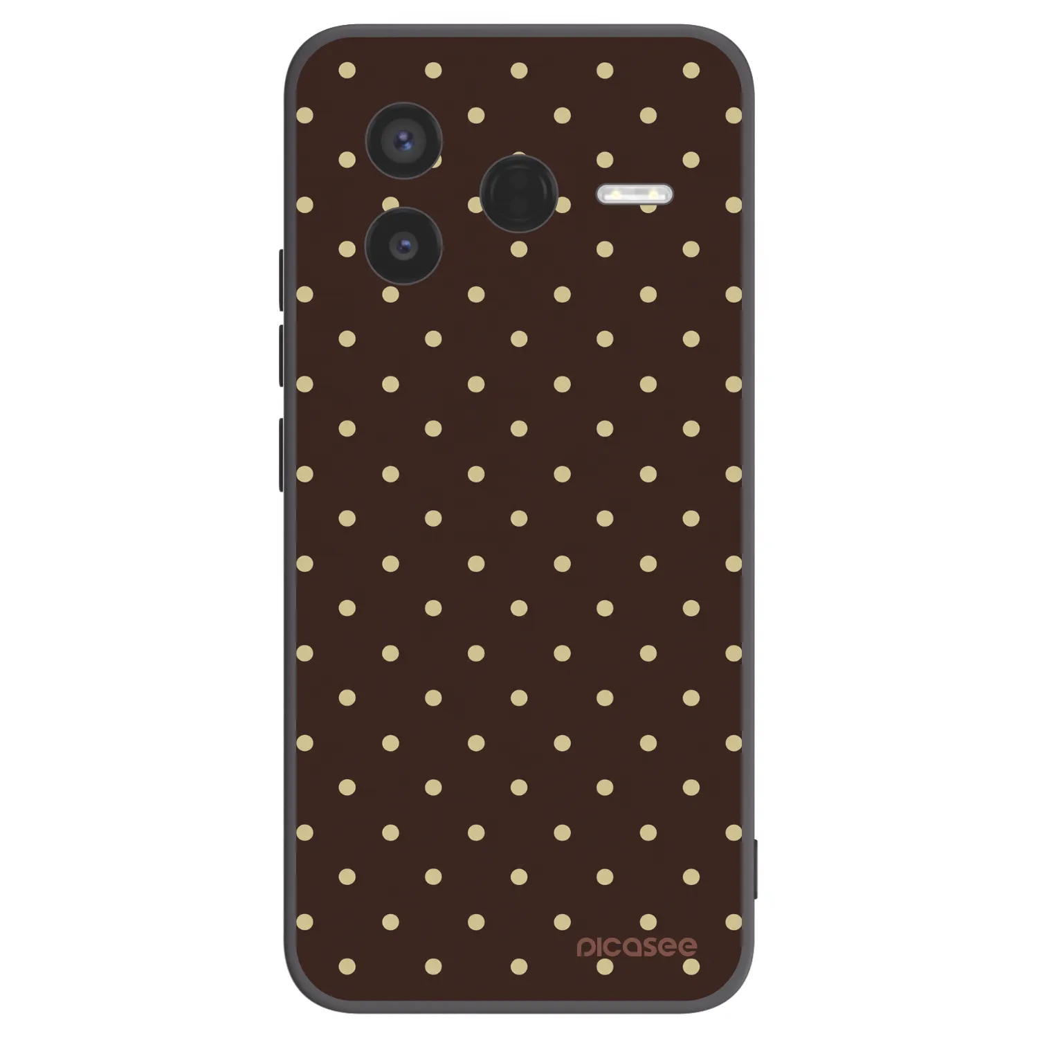 Picasee silikonski črni ovitek za Xiaomi Poco F7 Pro 5G - Vanilla Dots & Chocolate