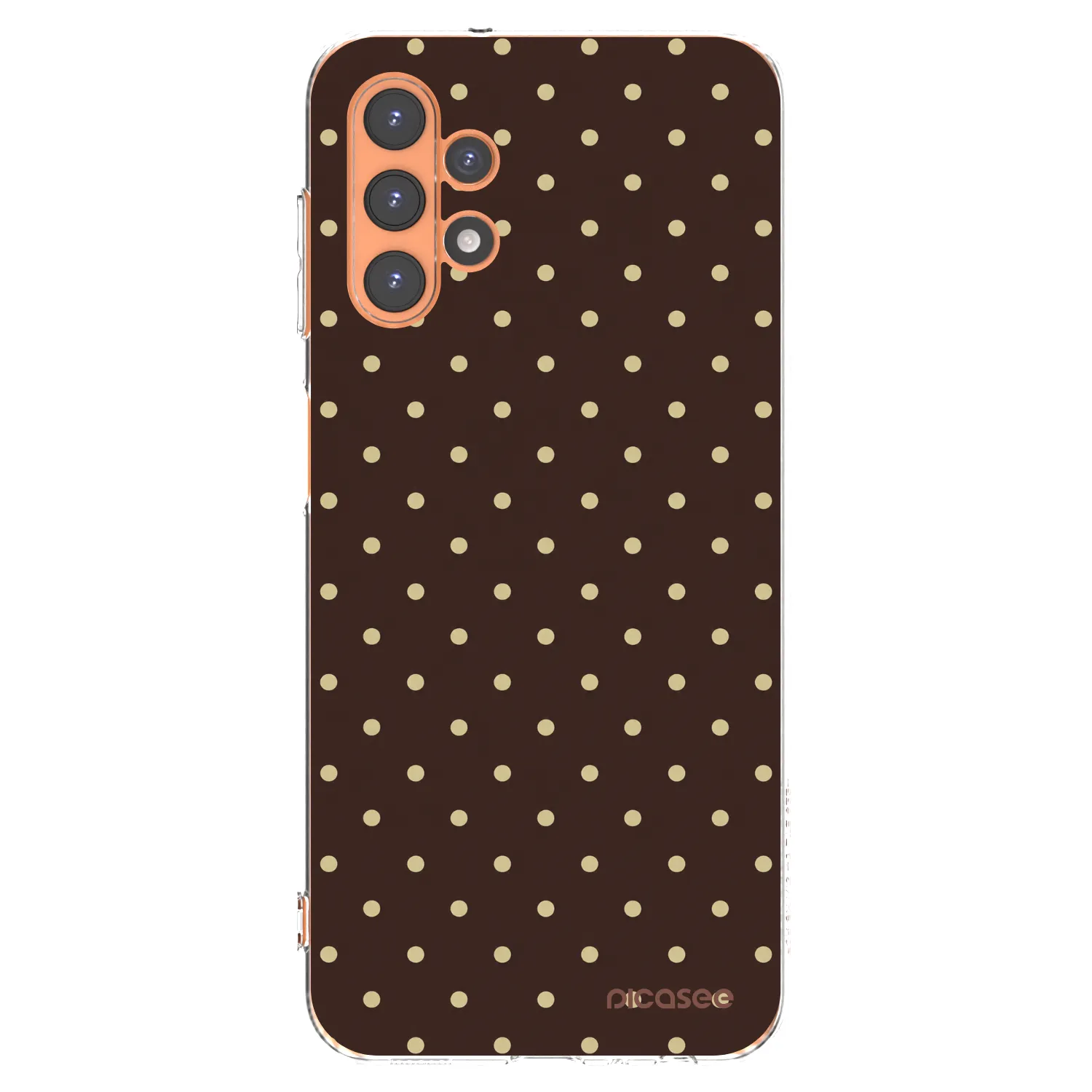 Picasee silikonski prozorni ovitek za Samsung Galaxy A13 5G - Vanilla Dots & Chocolate