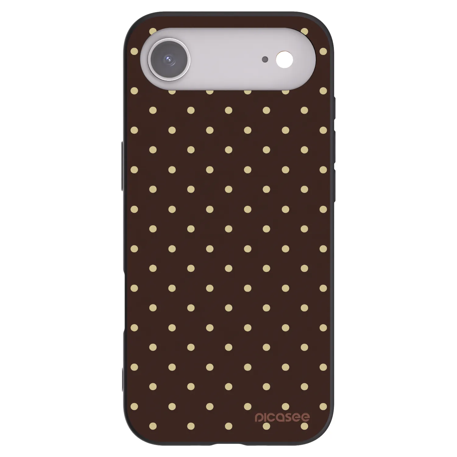 Picasee silikonski črni ovitek za Apple iPhone Air - Vanilla Dots & Chocolate