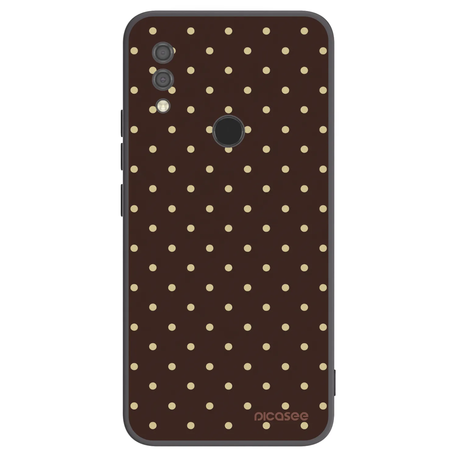 Picasee silikonski črni ovitek za Xiaomi Redmi 7 - Vanilla Dots & Chocolate