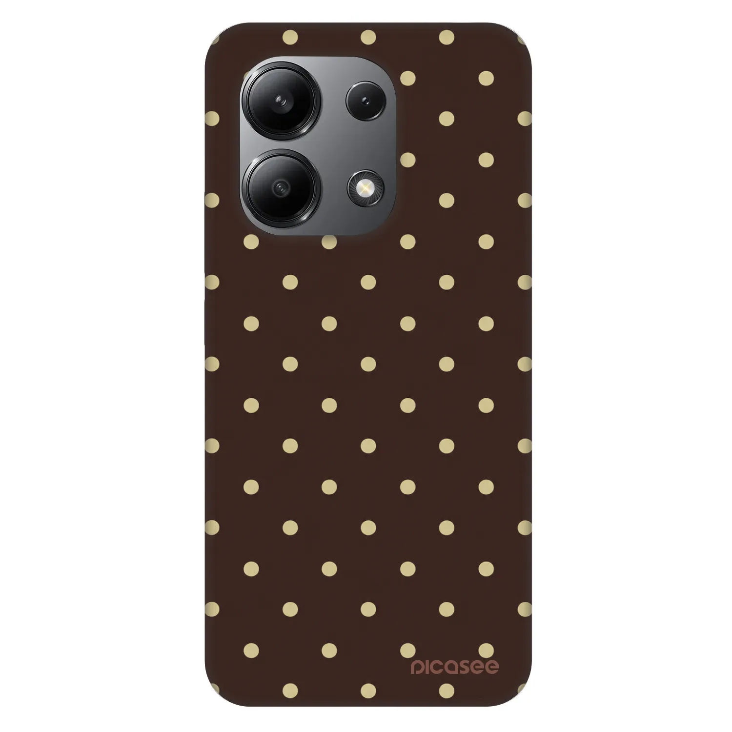Picasee Fashion Case za Xiaomi Redmi Note 13 4G - Vanilla Dots & Chocolate