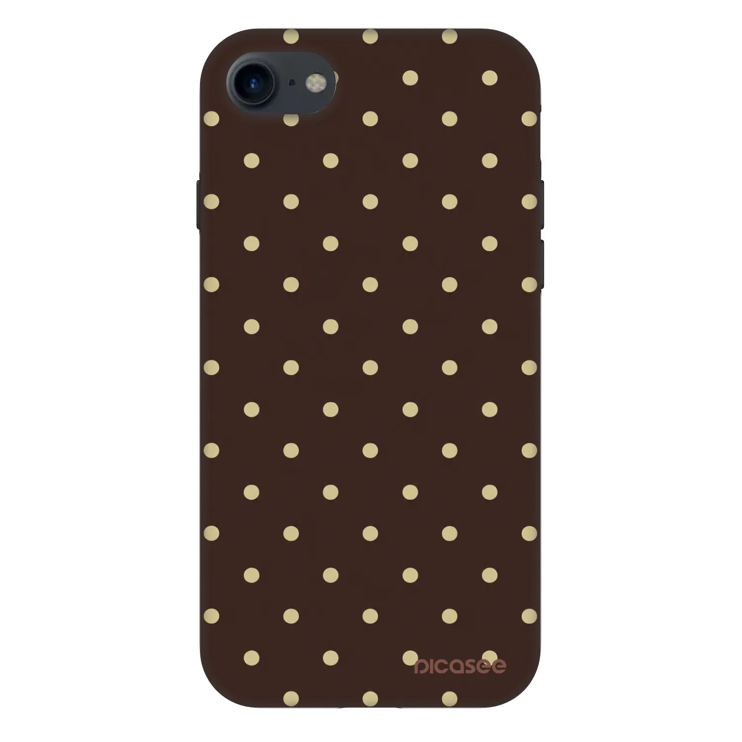 Picasee Fashion Case za Apple iPhone SE 2020 - Vanilla Dots & Chocolate