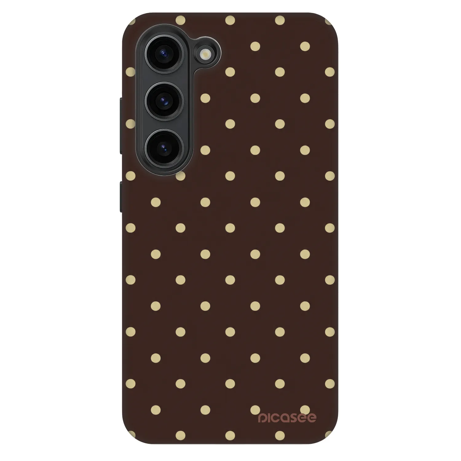 Picasee Fashion Case za Samsung Galaxy S23 5G - Vanilla Dots & Chocolate