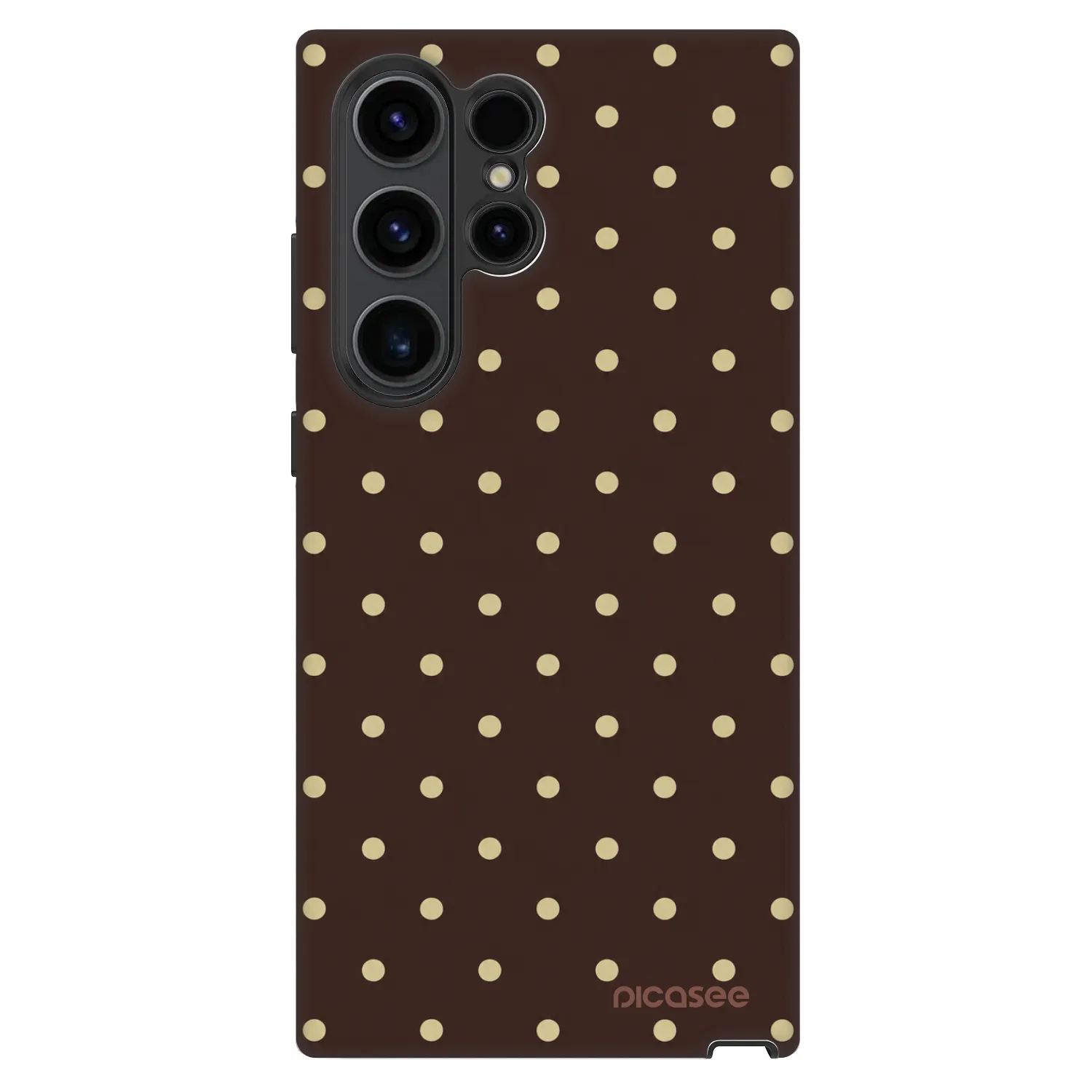 Picasee Fashion Case za Samsung Galaxy S22 Ultra 5G - Vanilla Dots & Chocolate