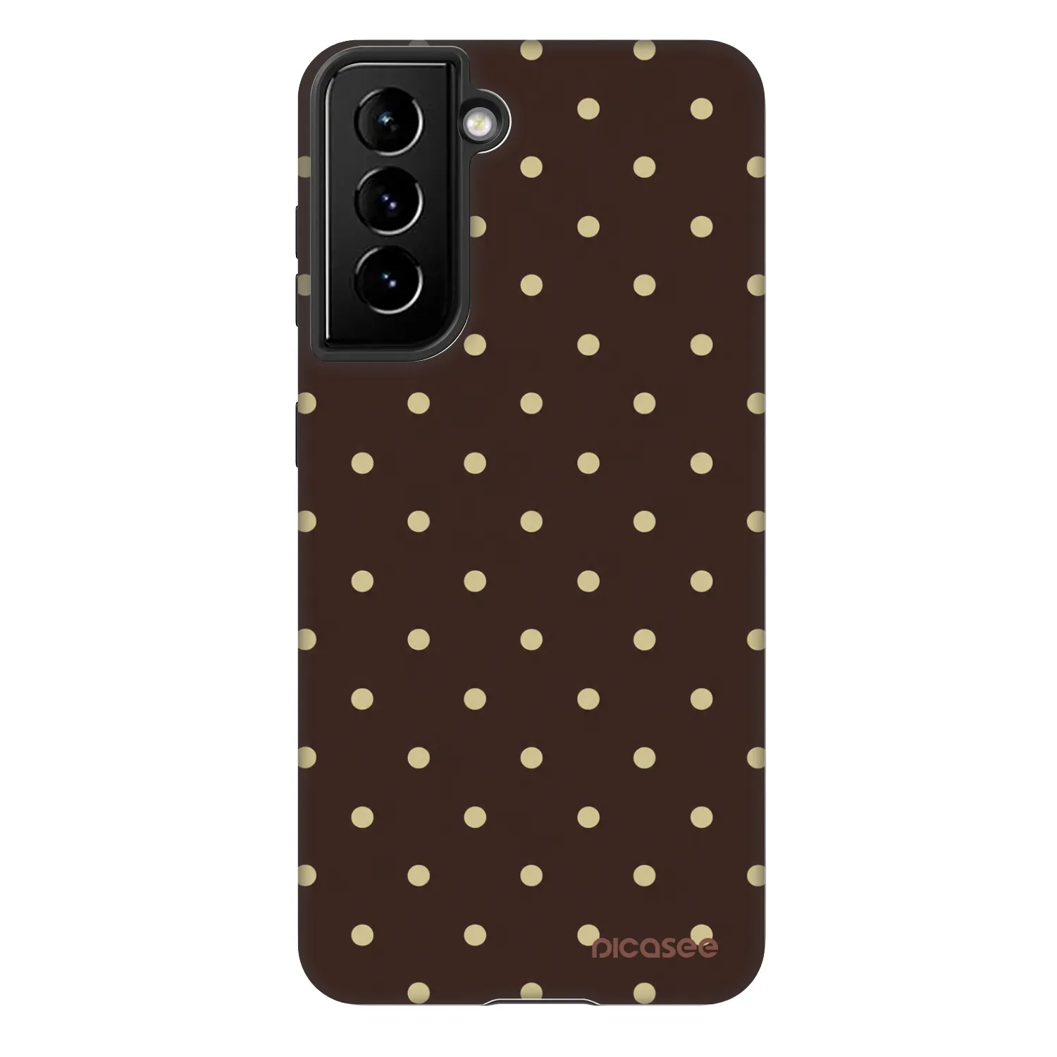 Picasee Fashion Case za Samsung Galaxy S21 FE 5G - Vanilla Dots & Chocolate