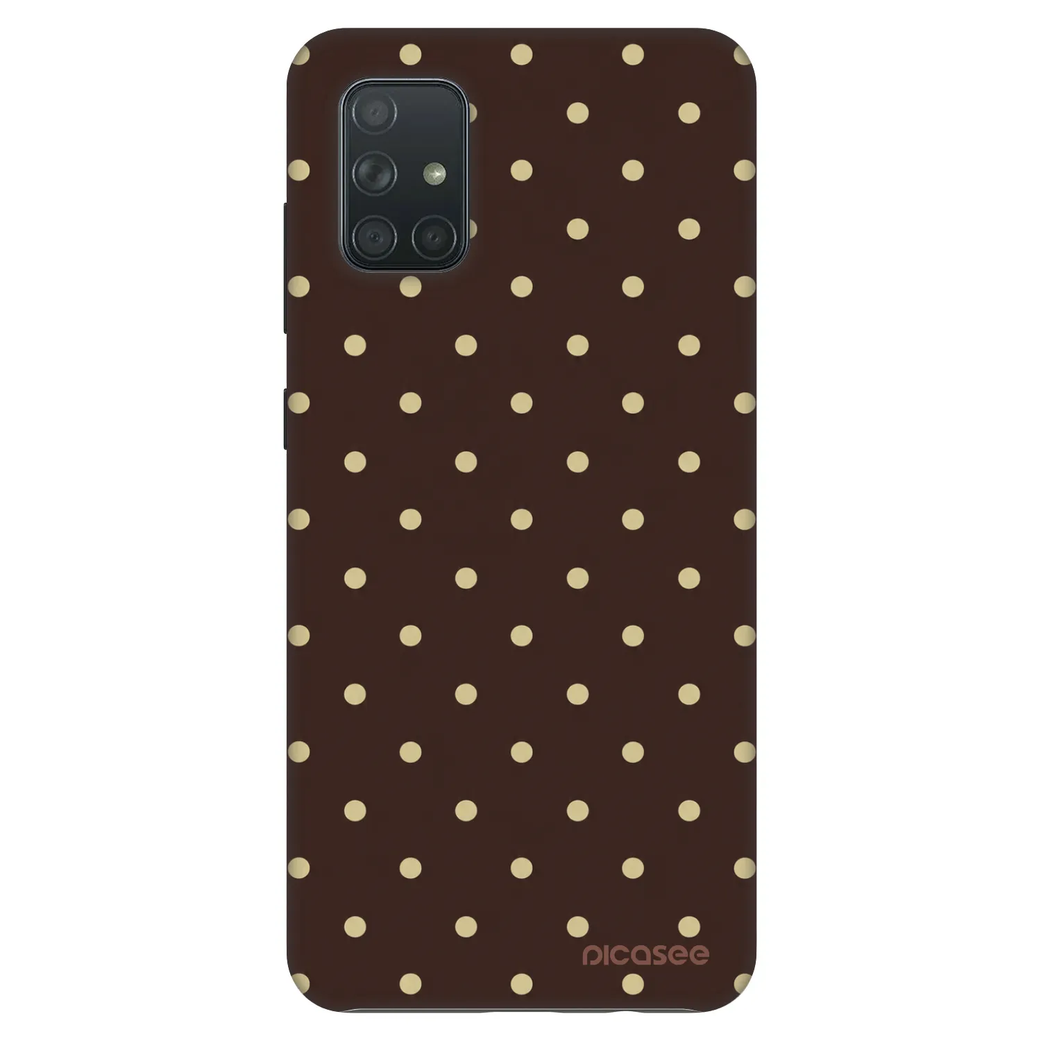 Picasee Fashion Case za Samsung Galaxy A71 A715F - Vanilla Dots & Chocolate