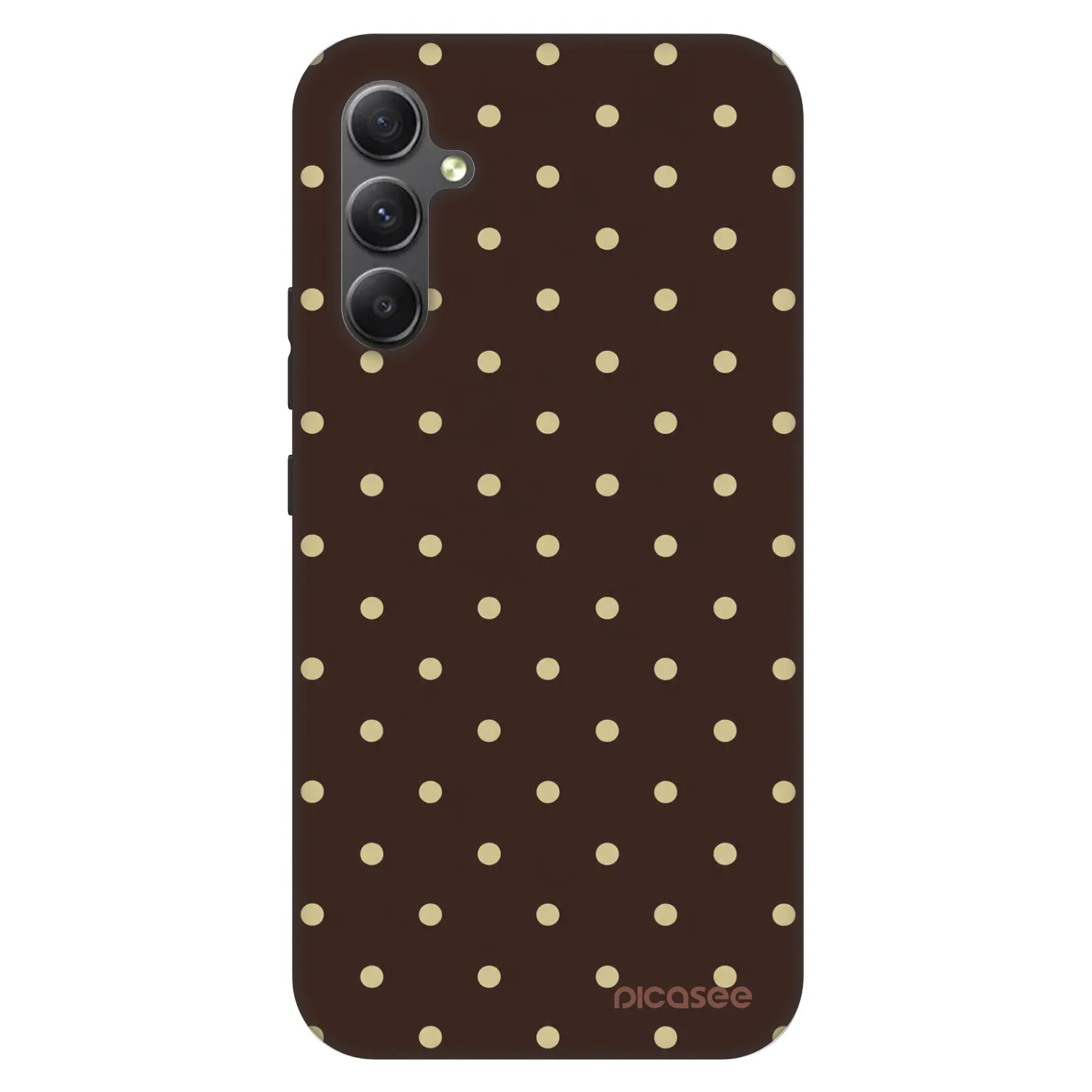 Picasee Fashion Case za Samsung Galaxy A34 5G A346B - Vanilla Dots & Chocolate