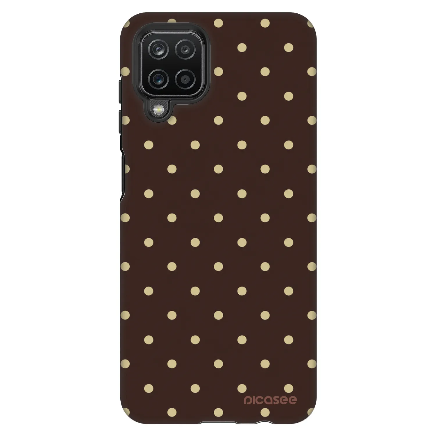 Picasee Fashion Case za Samsung Galaxy A12 A125F - Vanilla Dots & Chocolate