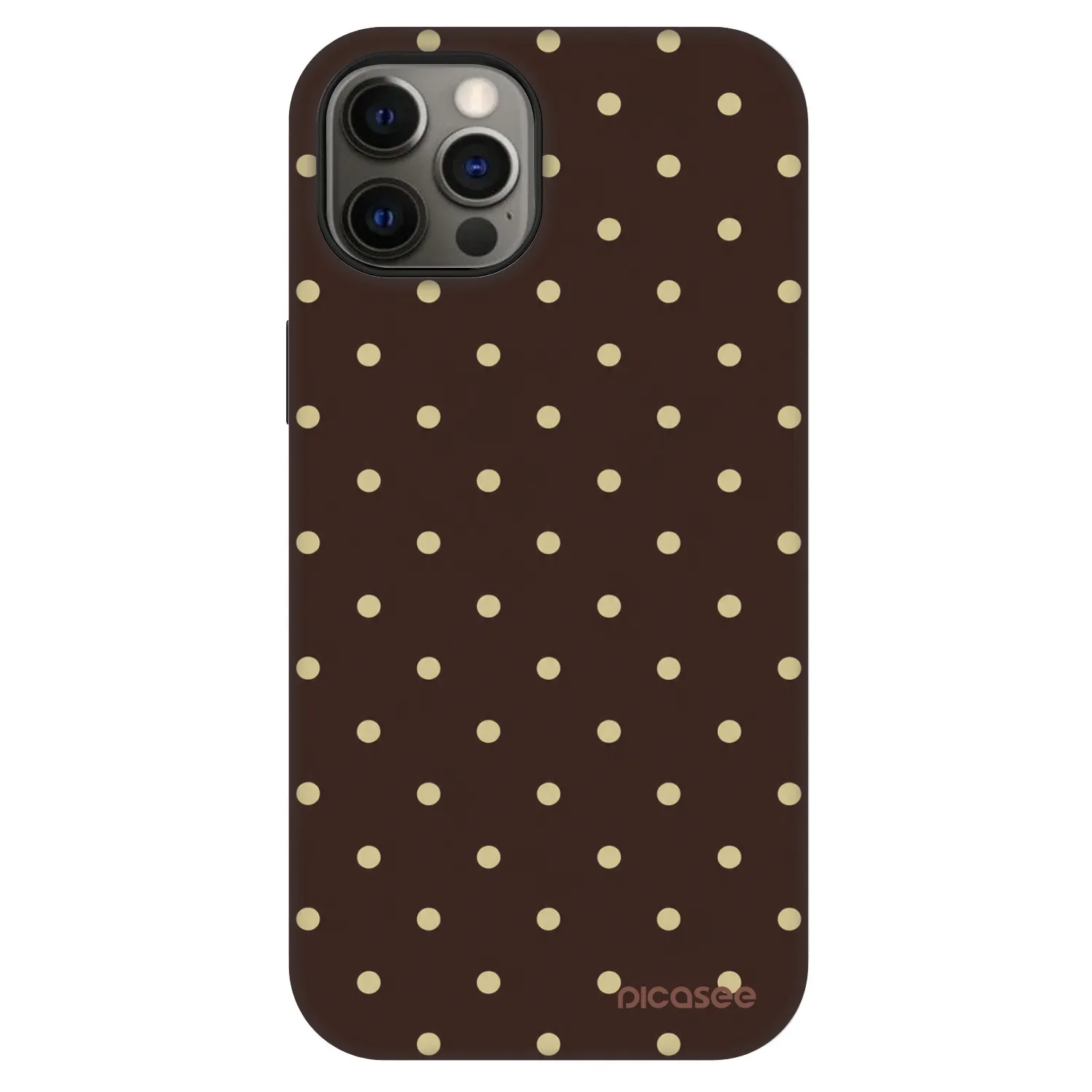 Picasee Fashion Case MagSafe za Apple iPhone 12 - Vanilla Dots & Chocolate