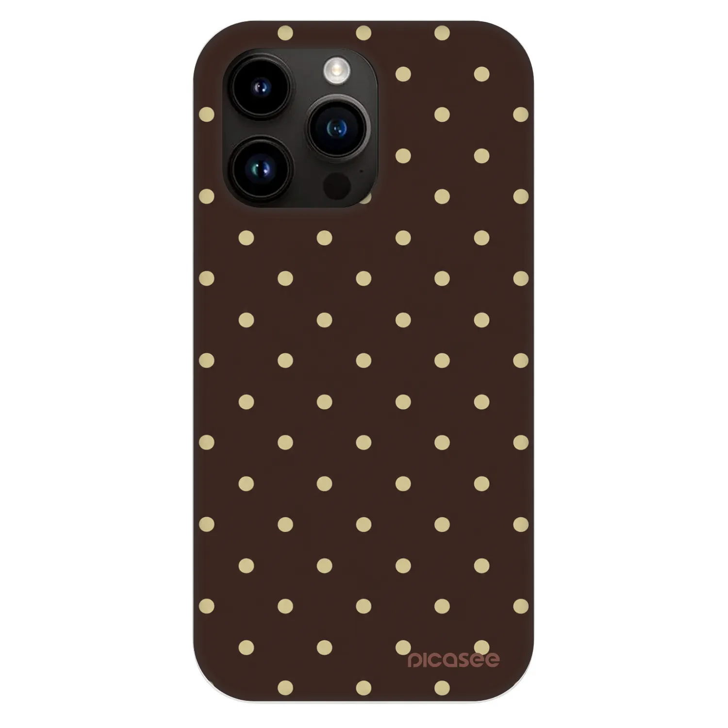 Picasee Fashion Case MagSafe za Apple iPhone 13 Pro - Vanilla Dots & Chocolate