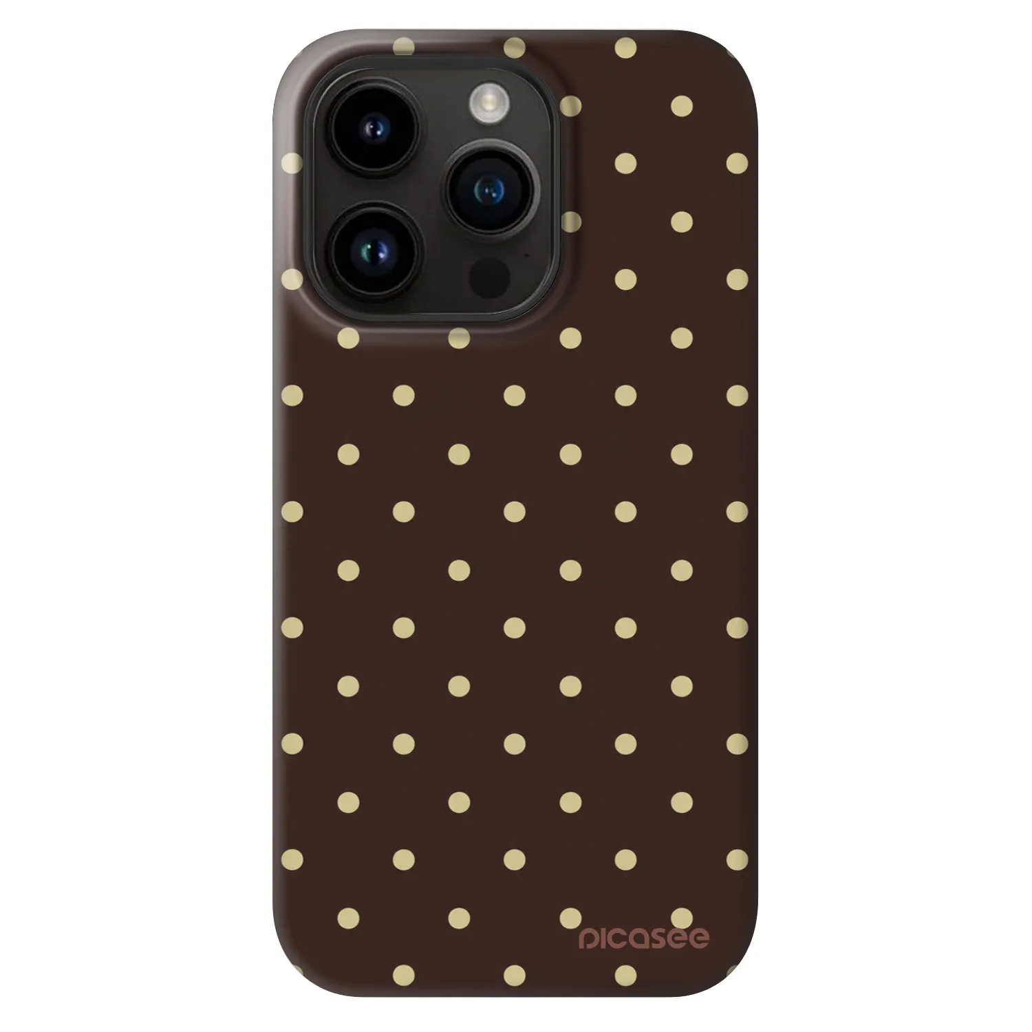 Picasee Fashion Case MagSafe za Apple iPhone 14 Pro - Vanilla Dots & Chocolate