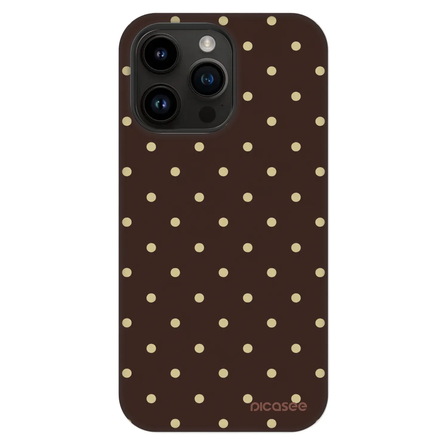 Picasee Fashion Case MagSafe za Apple iPhone 14 Pro Max - Vanilla Dots & Chocolate