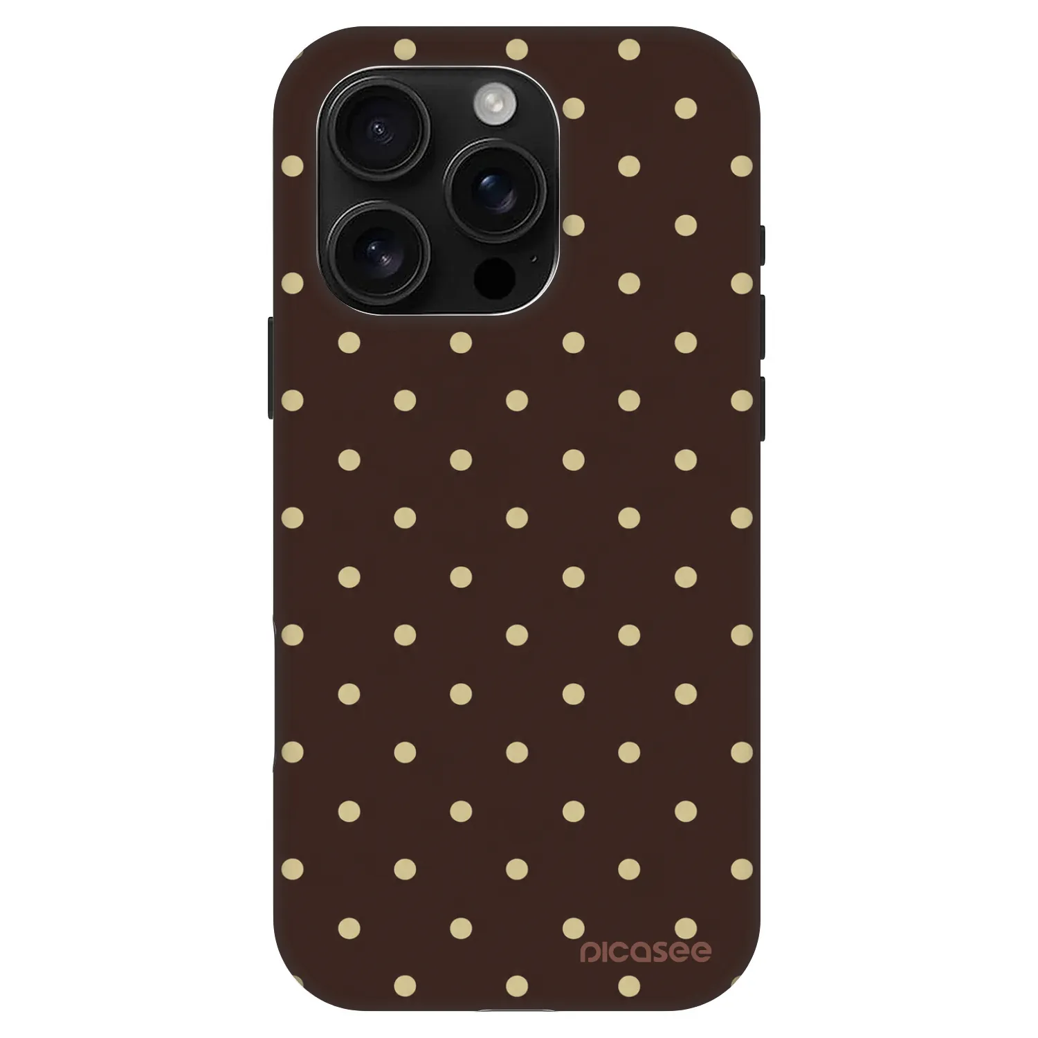 Picasee Fashion Case MagSafe za Apple iPhone 16 Pro - Vanilla Dots & Chocolate