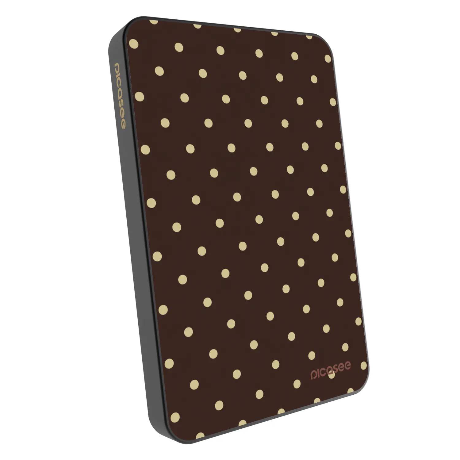 Picasee Prenosna baterija z MagSafe 5 000 mAh Siva - Vanilla Dots & Chocolate