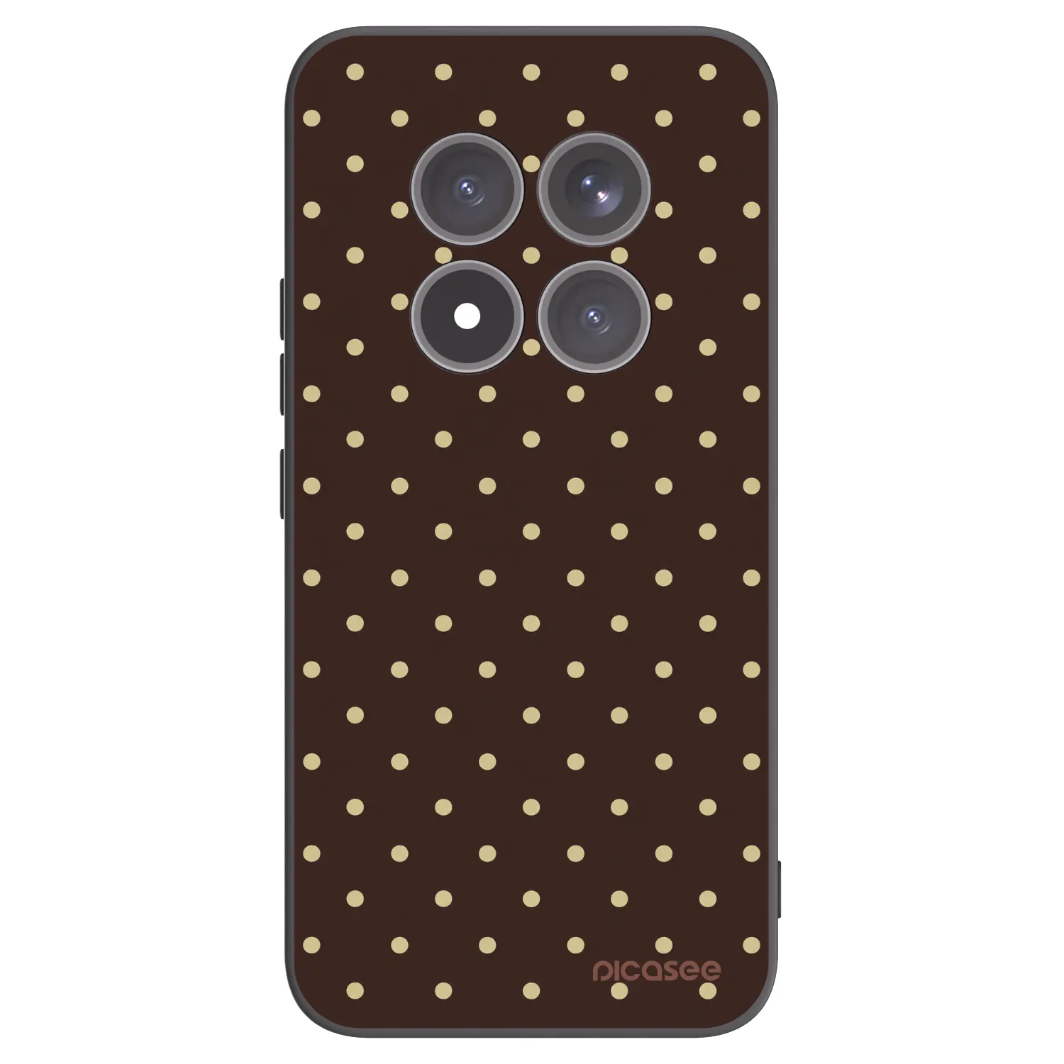 Picasee silikonski črni ovitek za Xiaomi Redmi Note 15 Pro+ - Vanilla Dots & Chocolate