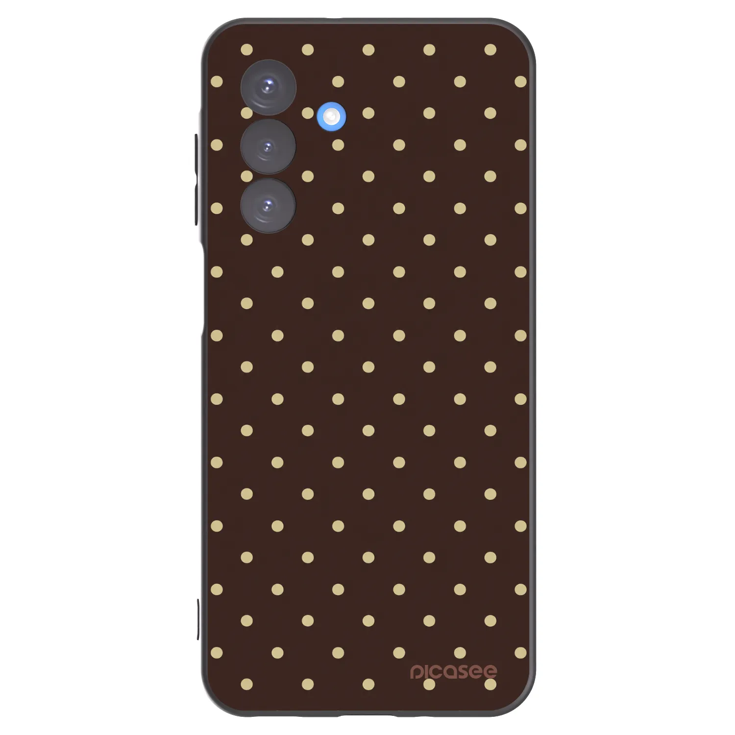 Picasee silikonski črni ovitek za Samsung Galaxy A17 5G - Vanilla Dots & Chocolate