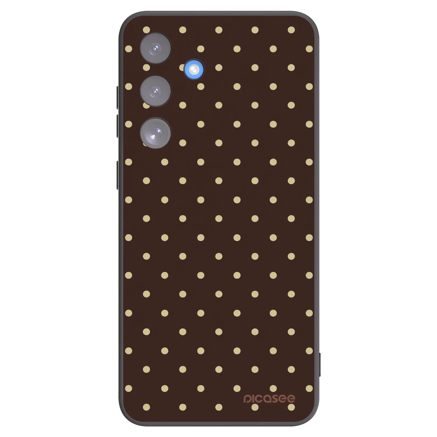 Picasee silikonski črni ovitek za Samsung Galaxy S25 FE 5G - Vanilla Dots & Chocolate