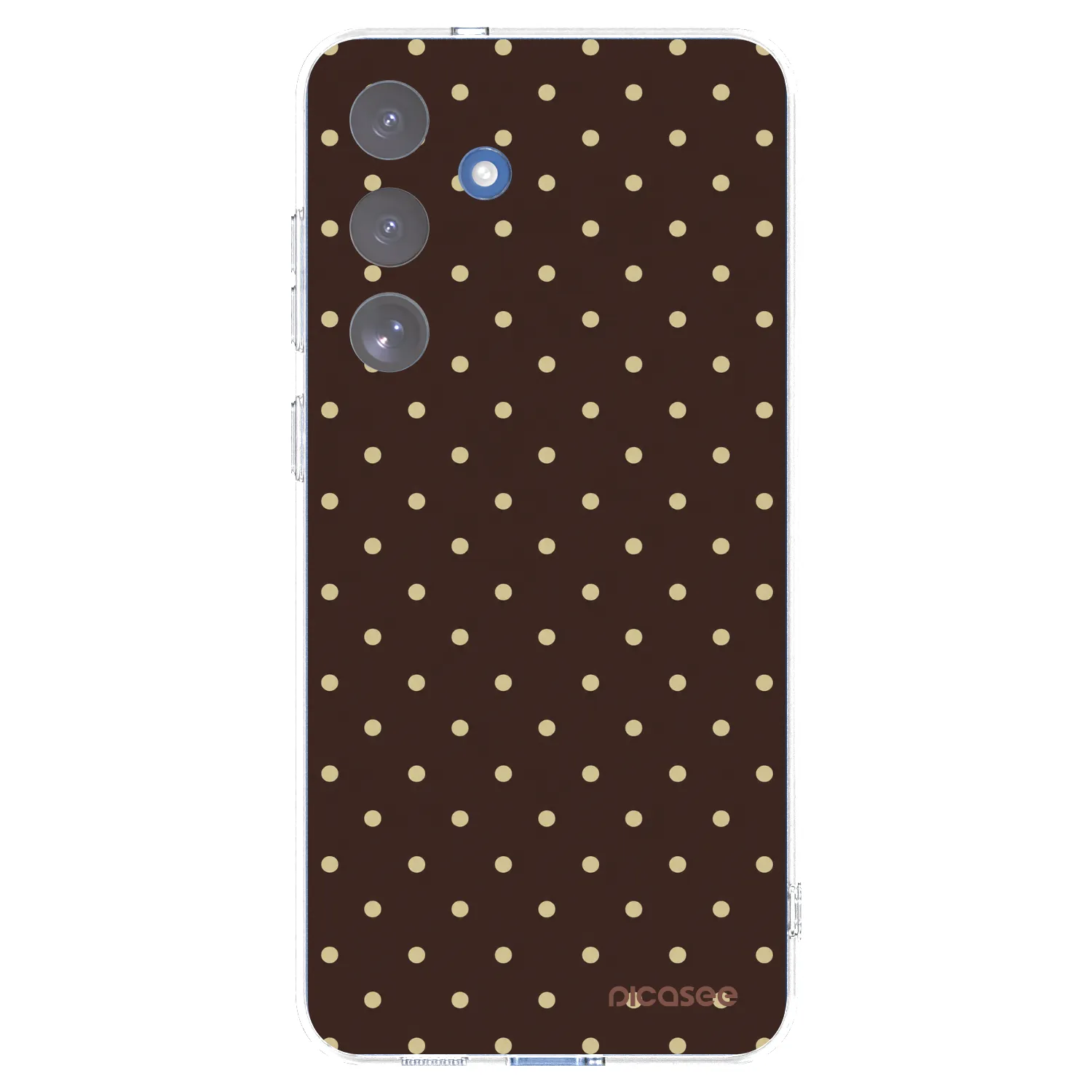 Picasee silikonski prozorni ovitek za Samsung Galaxy S25 FE 5G - Vanilla Dots & Chocolate