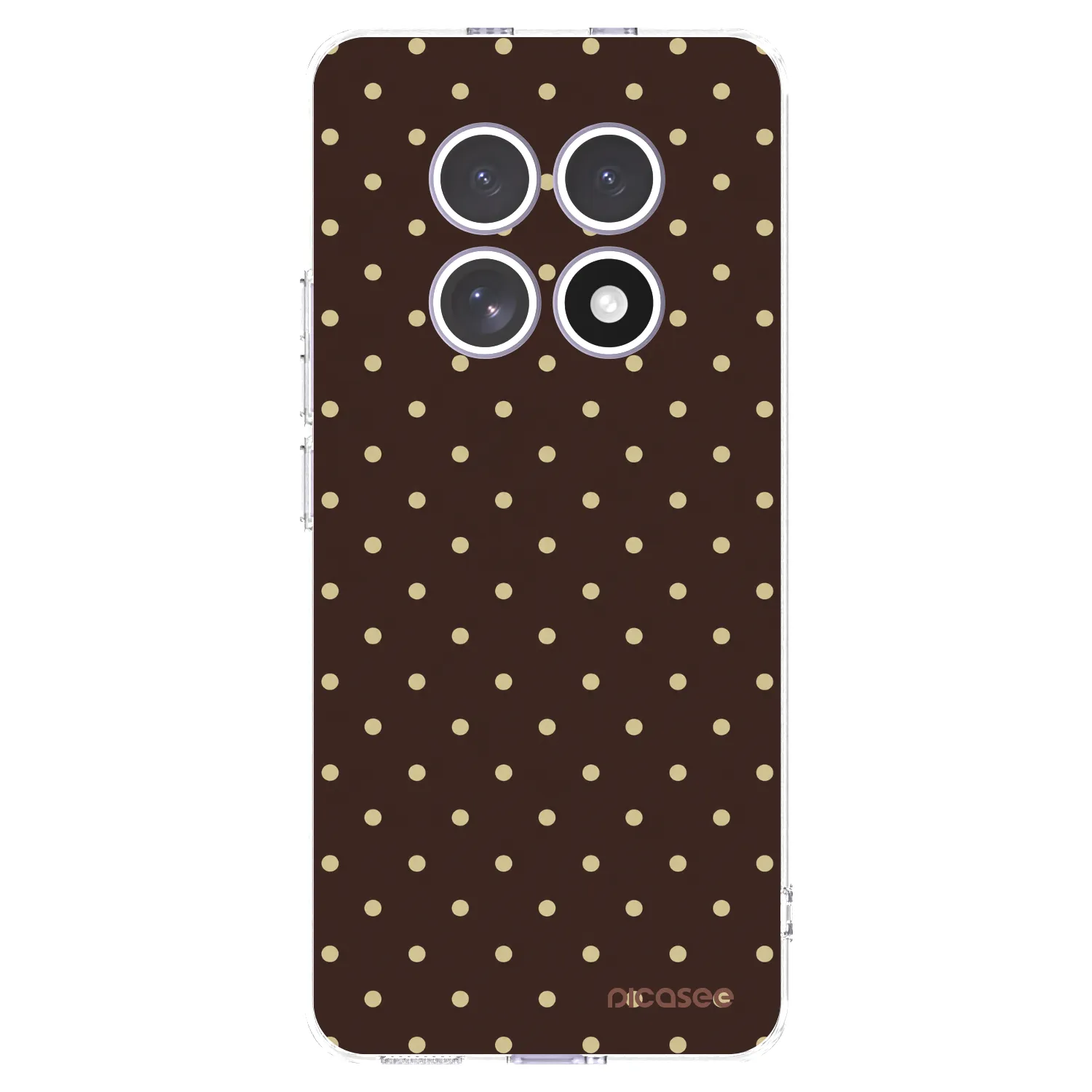 Picasee silikonski prozorni ovitek za Xiaomi Redmi Note 15 4G - Vanilla Dots & Chocolate