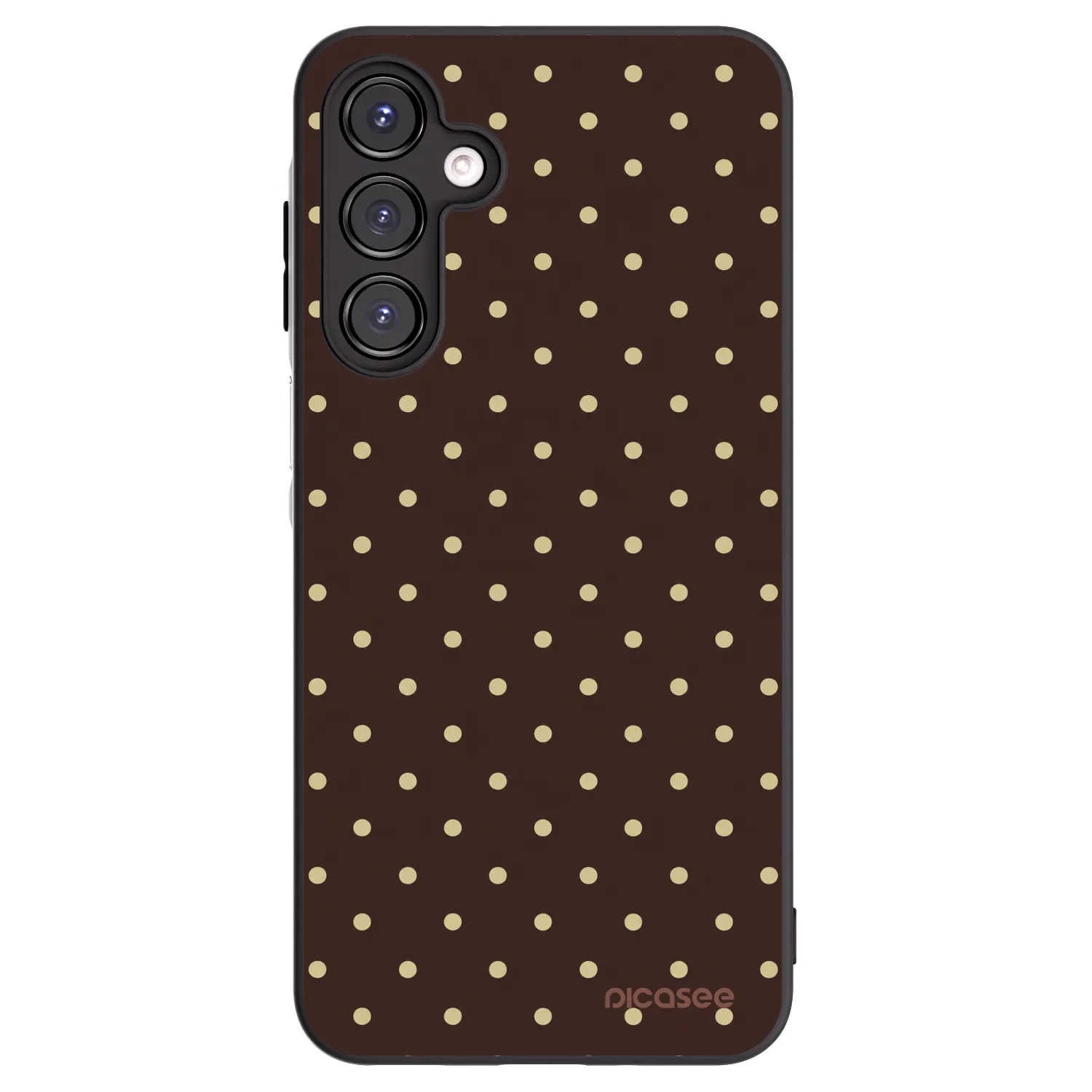 Picasee silikonski črni ovitek za Samsung Galaxy A16 4G - Vanilla Dots & Chocolate