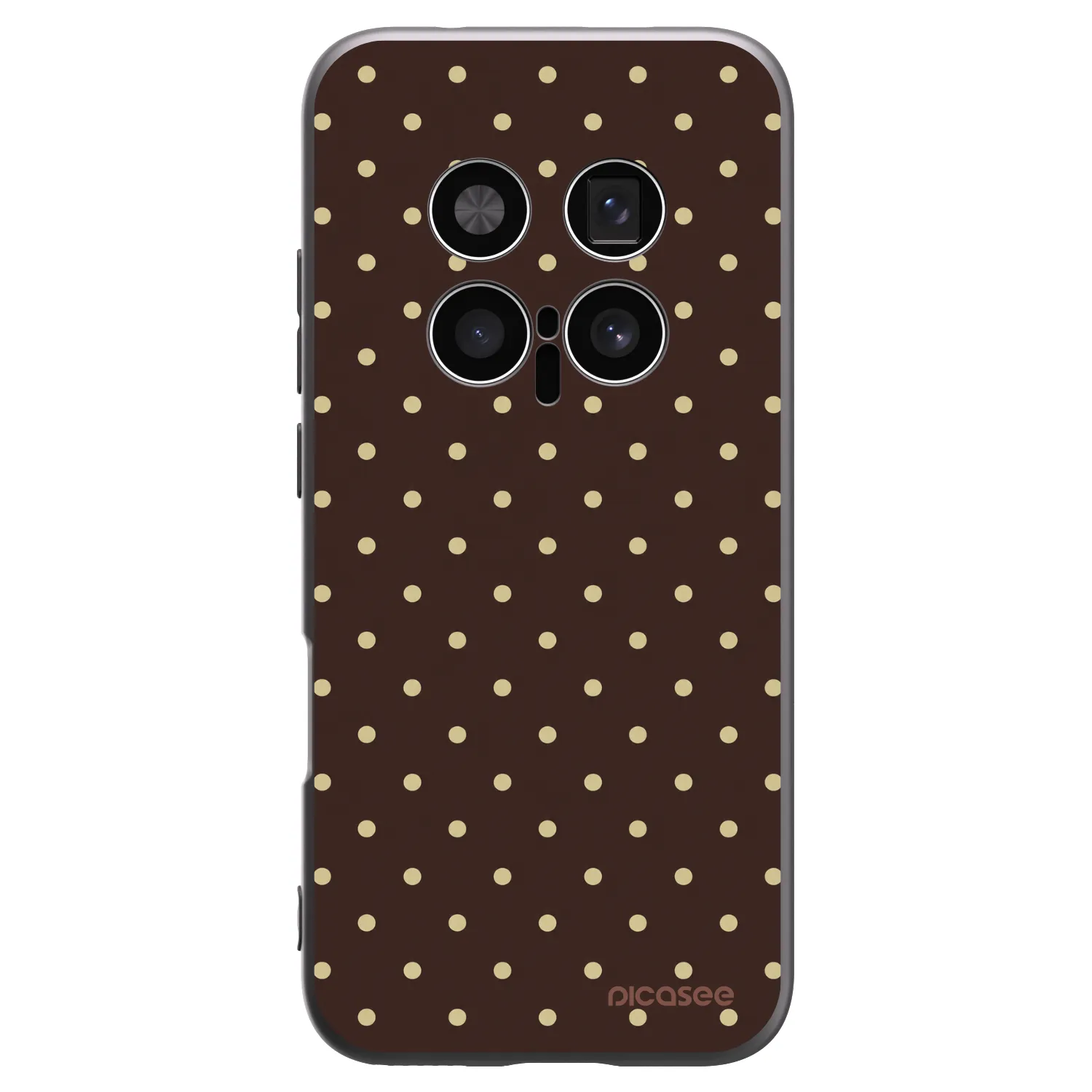Picasee silikonski črni ovitek za Honor Magic8 Pro 5G - Vanilla Dots & Chocolate