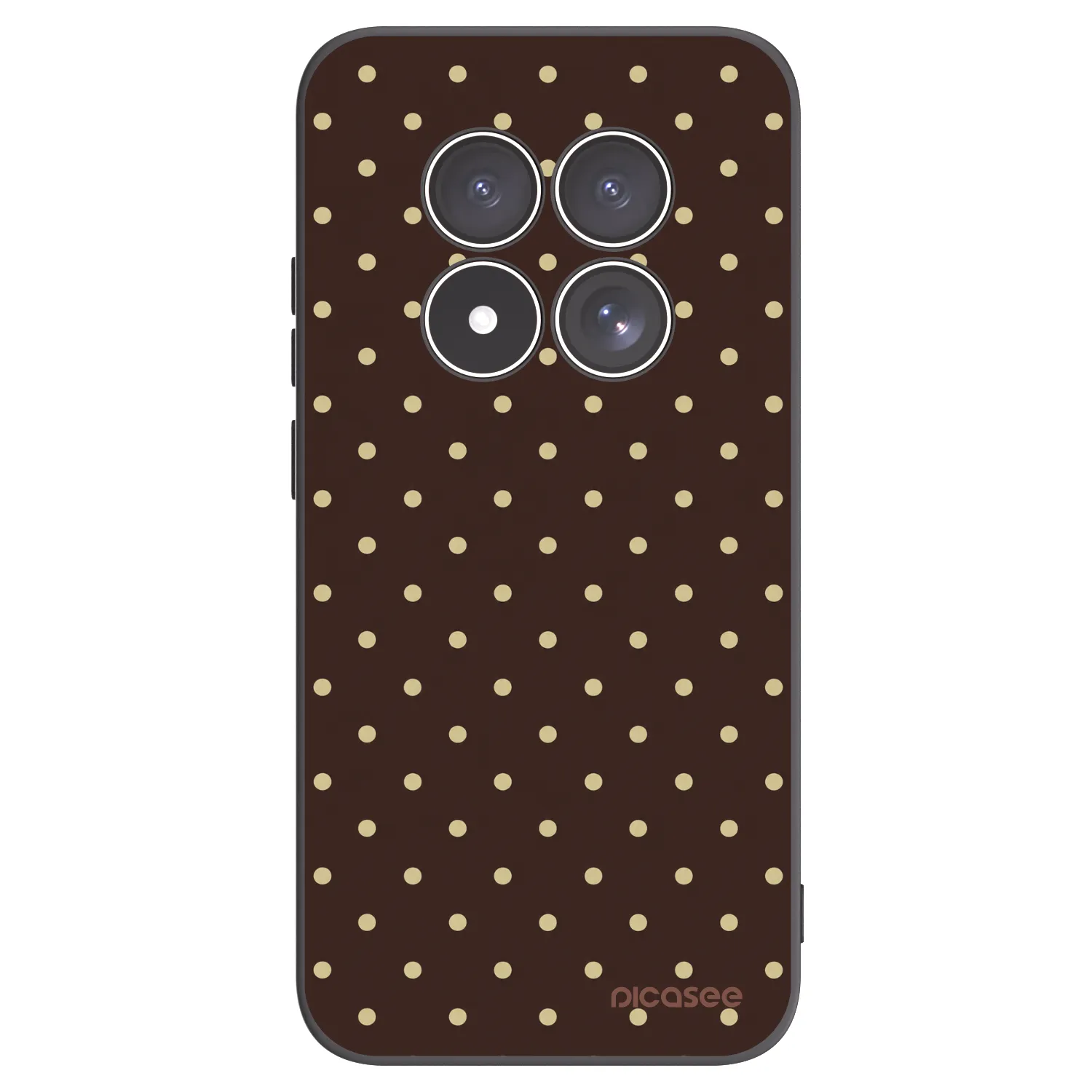 Picasee silikonski črni ovitek za Xiaomi Redmi Note 15 Pro 5G - Vanilla Dots & Chocolate