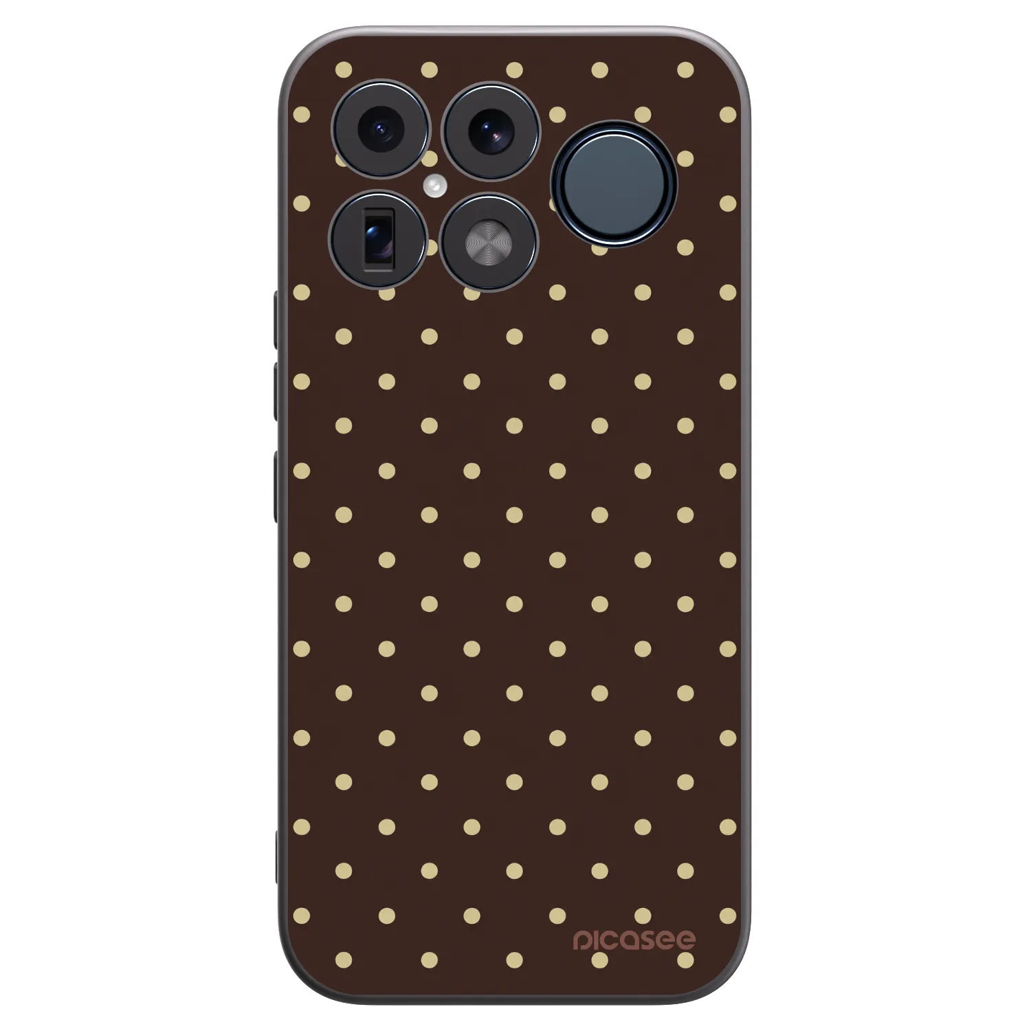 Picasee silikonski črni ovitek za Xiaomi Poco F8 Ultra - Vanilla Dots & Chocolate