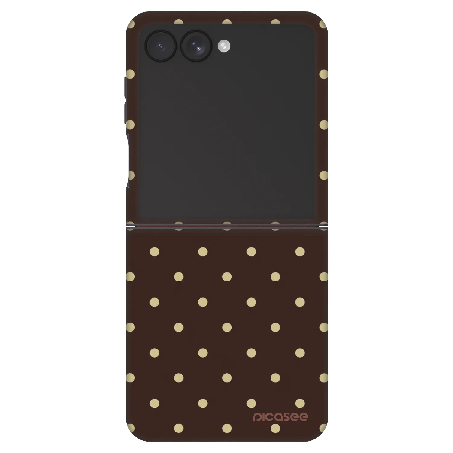 Picasee Fashion Case za Samsung Galaxy Z Flip7 5G - Vanilla Dots & Chocolate