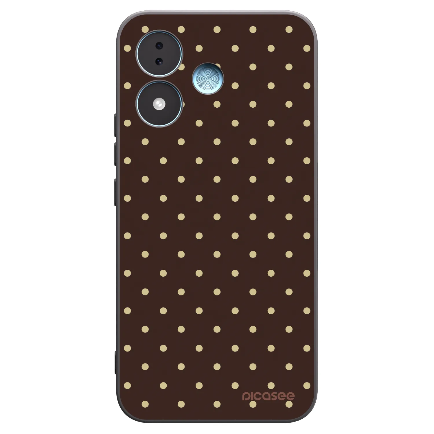 Picasee silikonski črni ovitek za Xiaomi Redmi Note 17 5G - Vanilla Dots & Chocolate