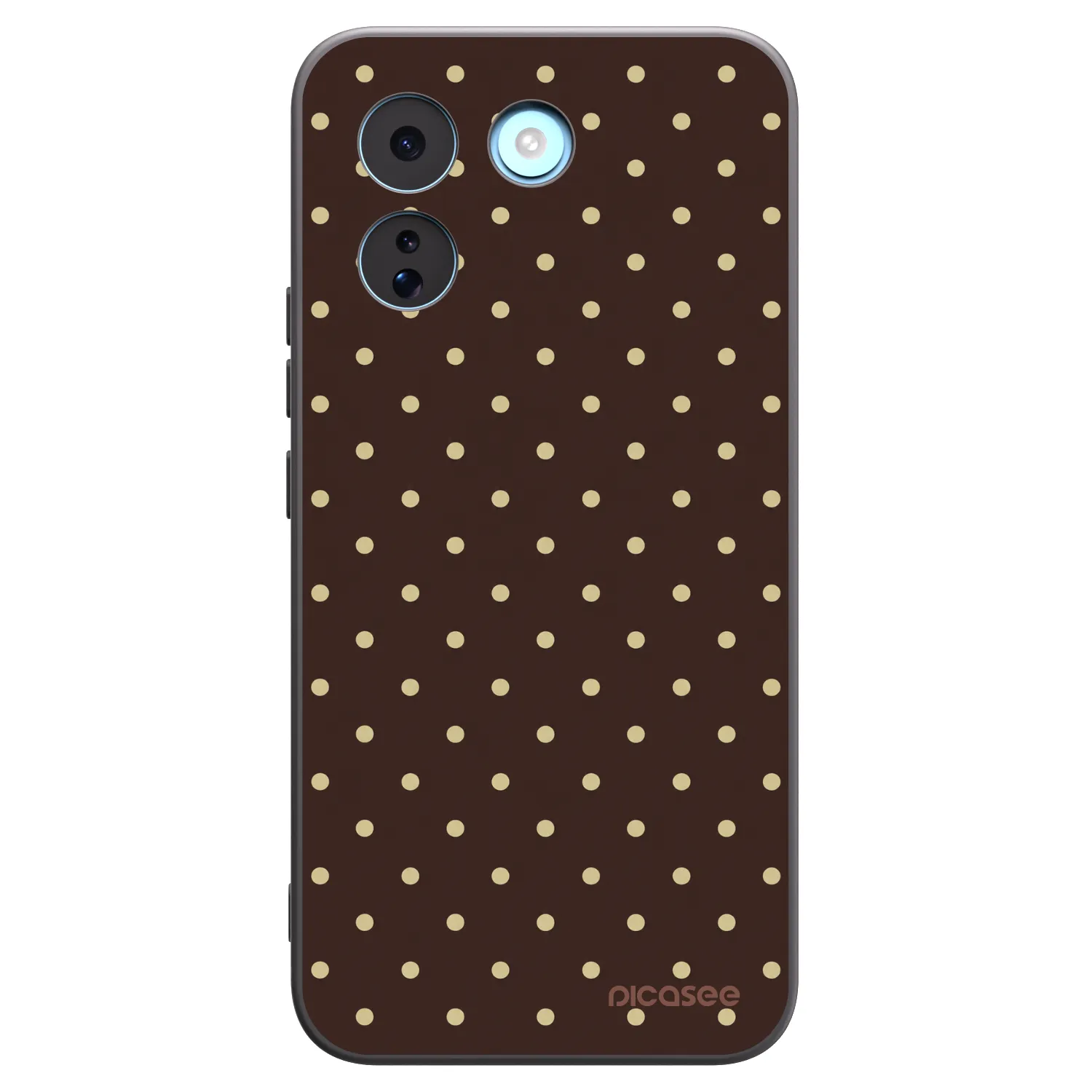 Picasee silikonski črni ovitek za Xiaomi Redmi Note 17 Pro MAX 5G - Vanilla Dots & Chocolate