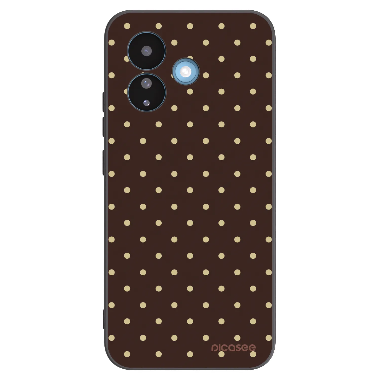 Picasee silikonski črni ovitek za Xiaomi Redmi Note 17 Pro 5G - Vanilla Dots & Chocolate