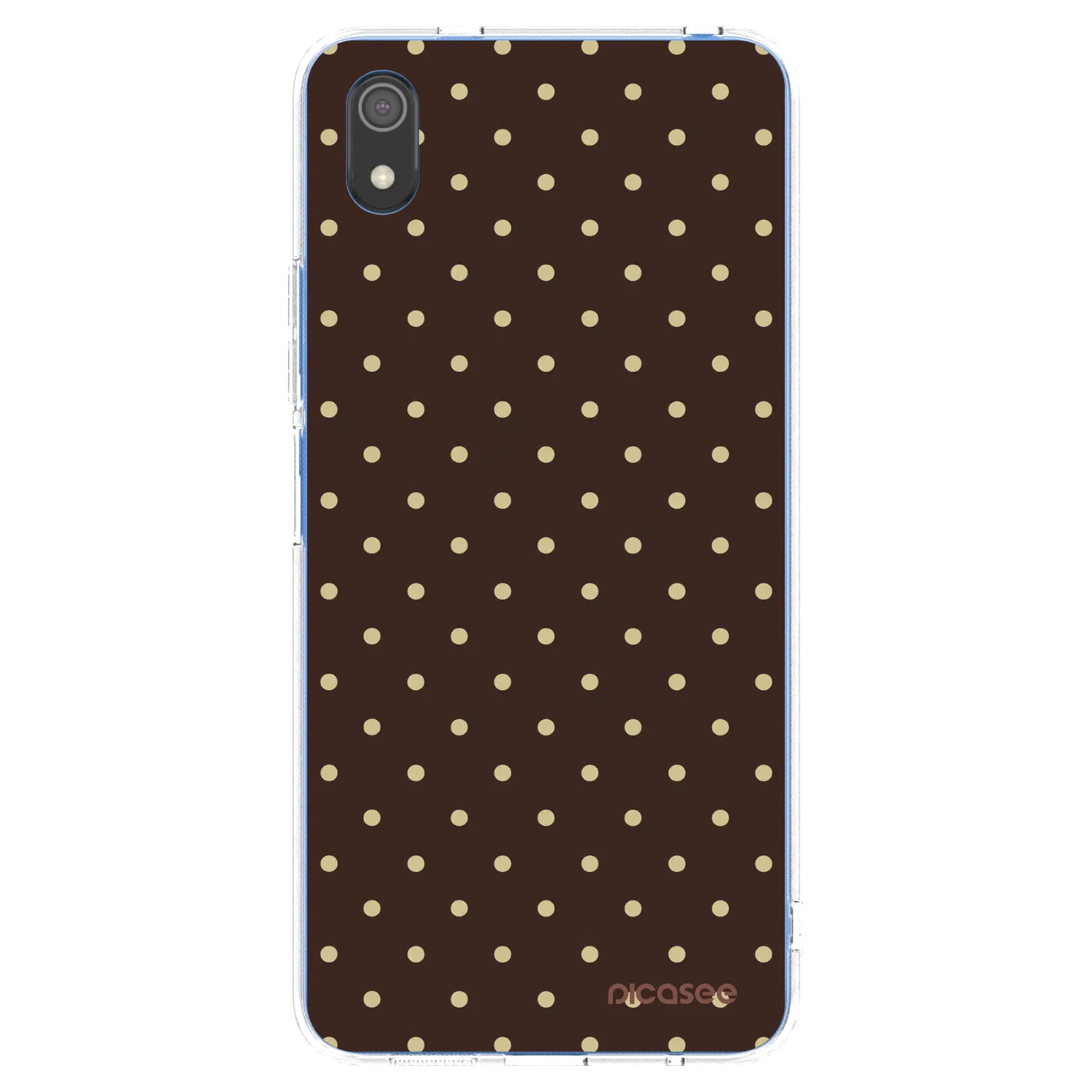 Picasee silikonski prozorni ovitek za Xiaomi Redmi 7A - Vanilla Dots & Chocolate