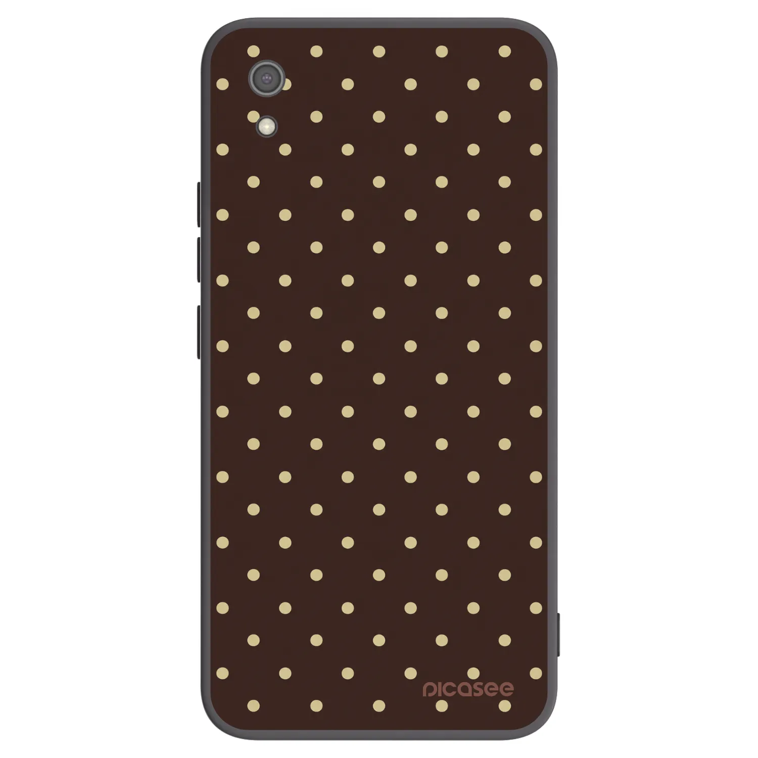 Picasee silikonski črni ovitek za Xiaomi Redmi 7A - Vanilla Dots & Chocolate