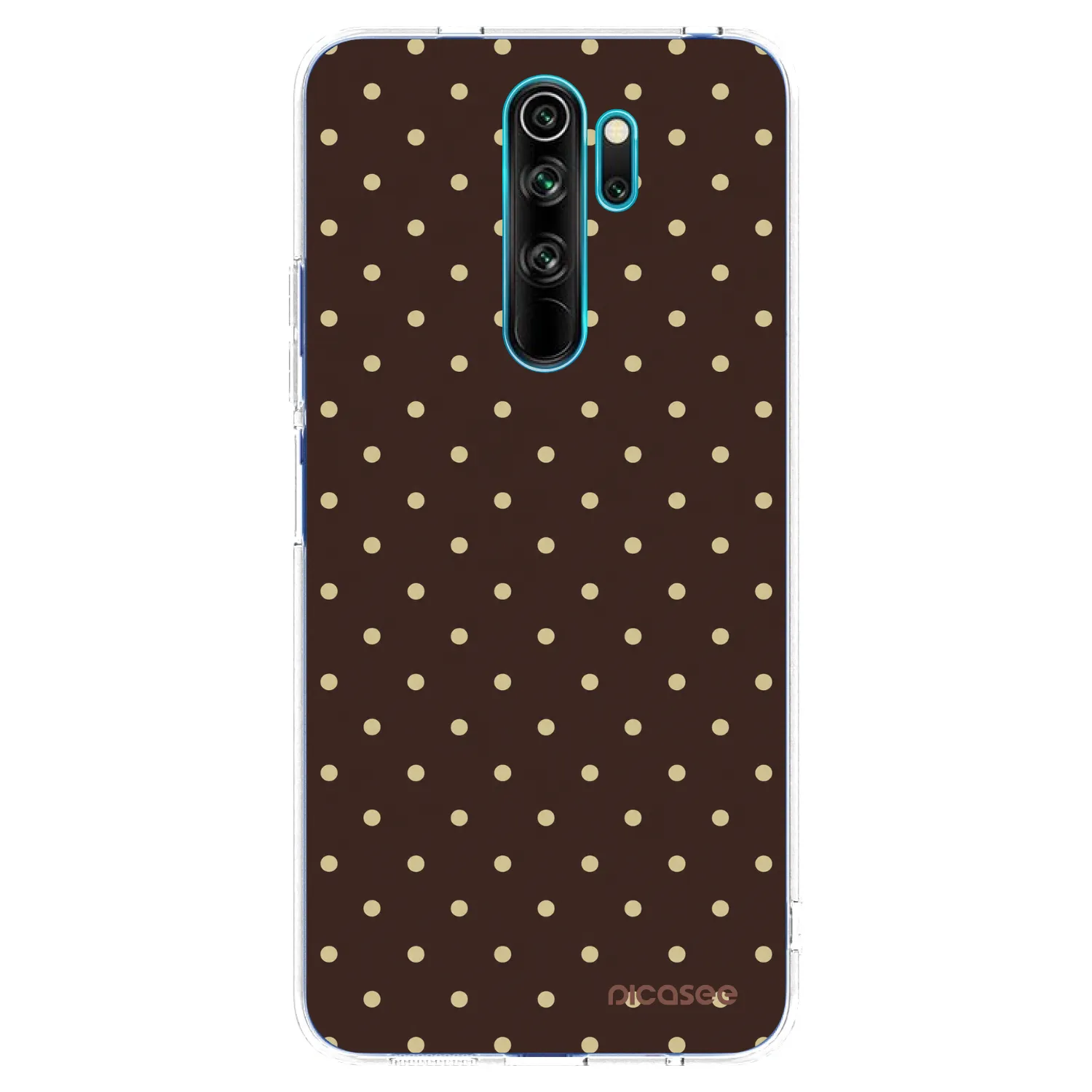 Picasee silikonski prozorni ovitek za Xiaomi Redmi Note 8 Pro - Vanilla Dots & Chocolate